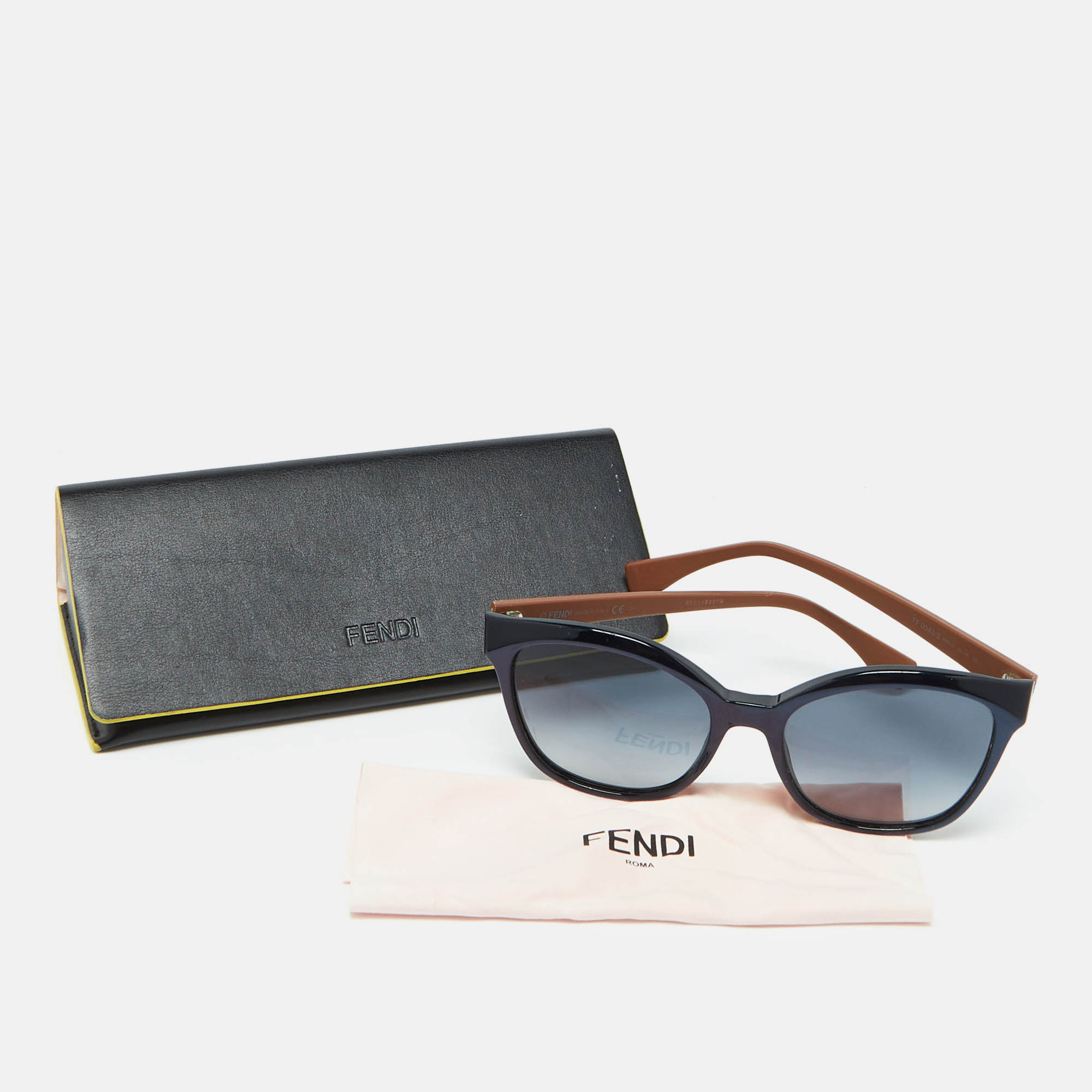 Fendi Bicolor/Blue Gradient FF0043/S Cat-Eye Sunglasses