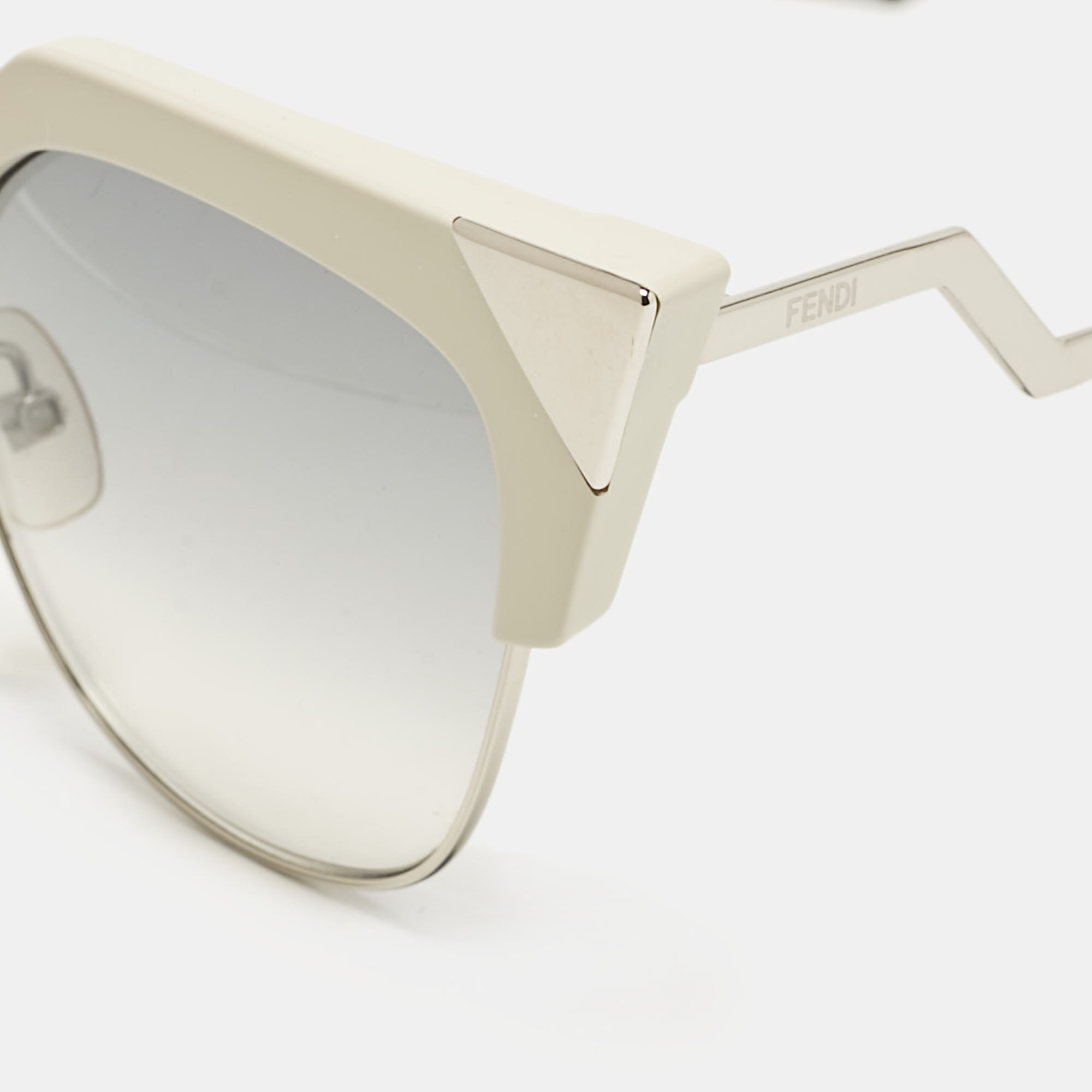 Fendi White/Grey Gradient FF0149/S Cat-Eye Sunglasses