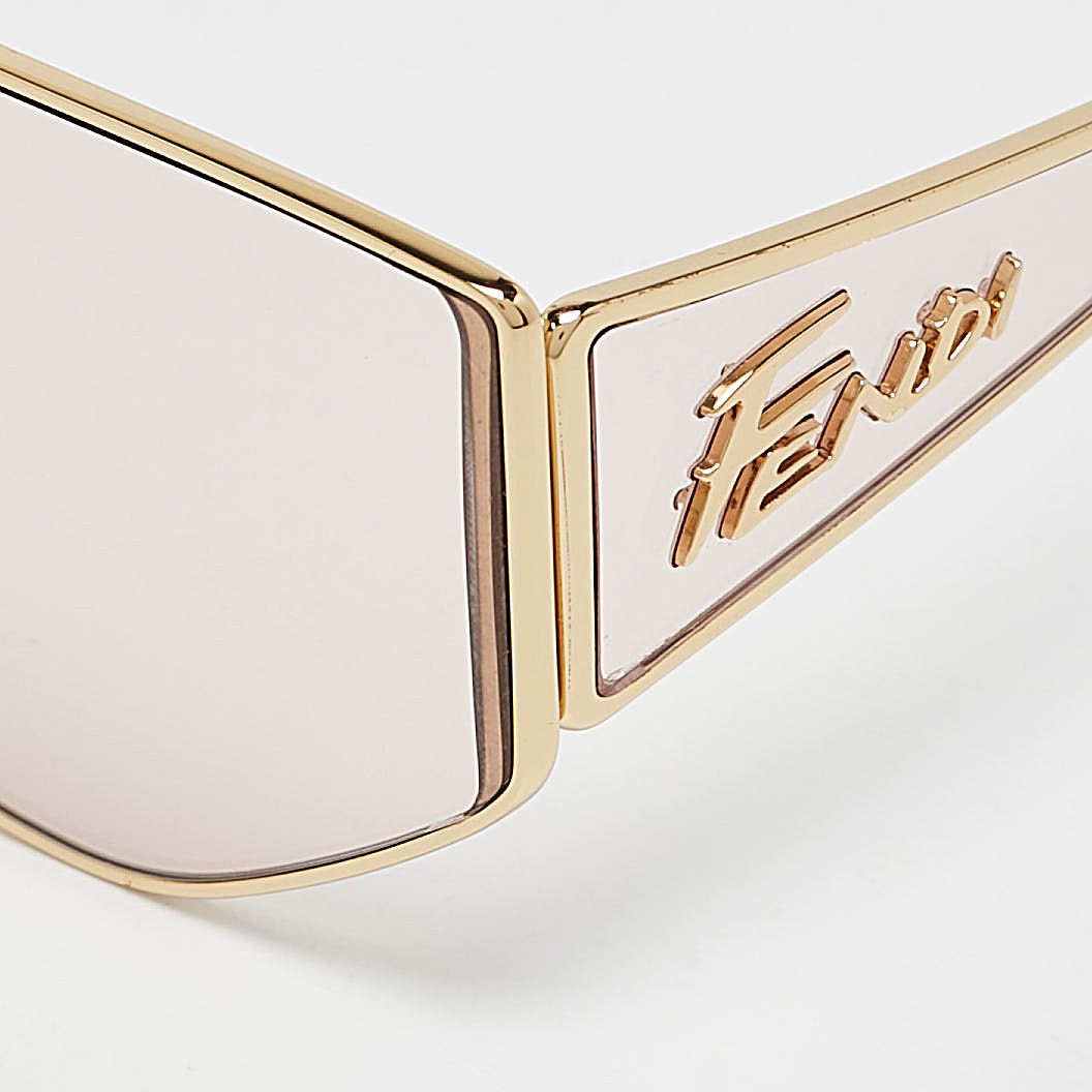 Fendi Gold Tone/Pink FE40051U Disco Shield Sunglasses