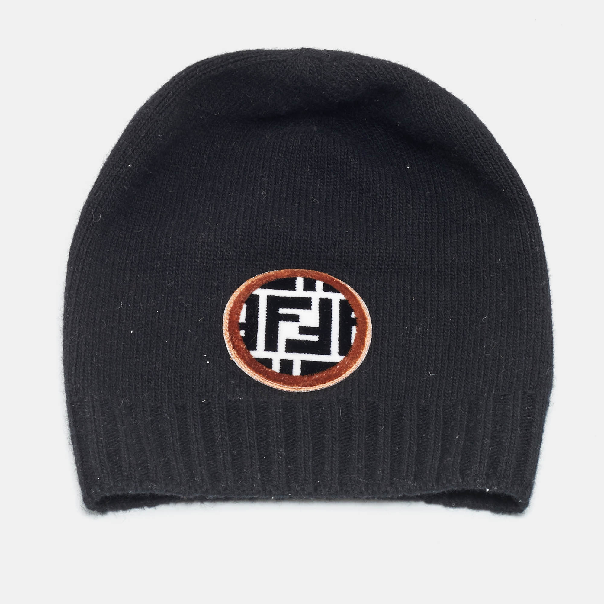 Fendi Black Zucca Applique Beanie
Fendi Black Zucca Applique Beanie