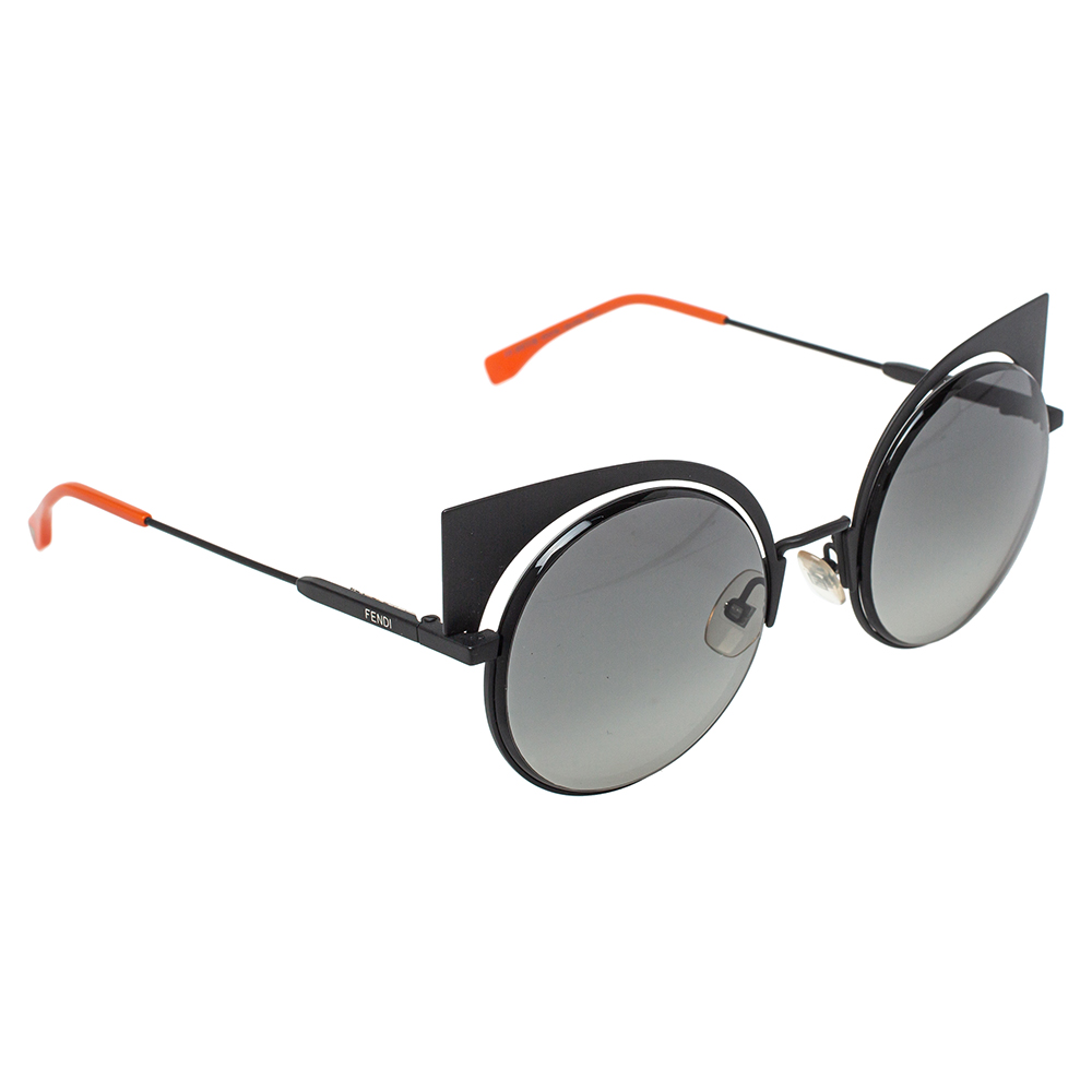 Fendi Black/Grey FF0177/S Cat Eye Gradient Sunglasses