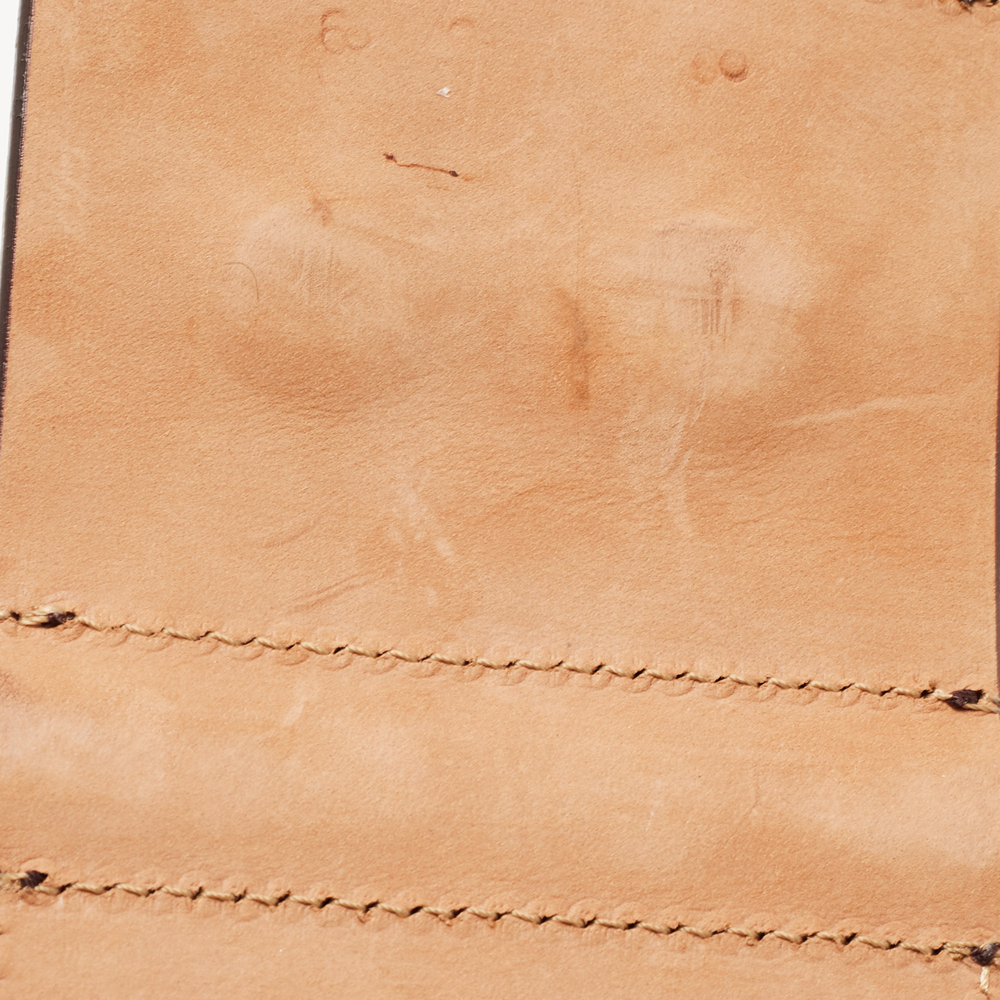 Fendi Choco Brown Glossy Leather Metal Waist Belt 75CM