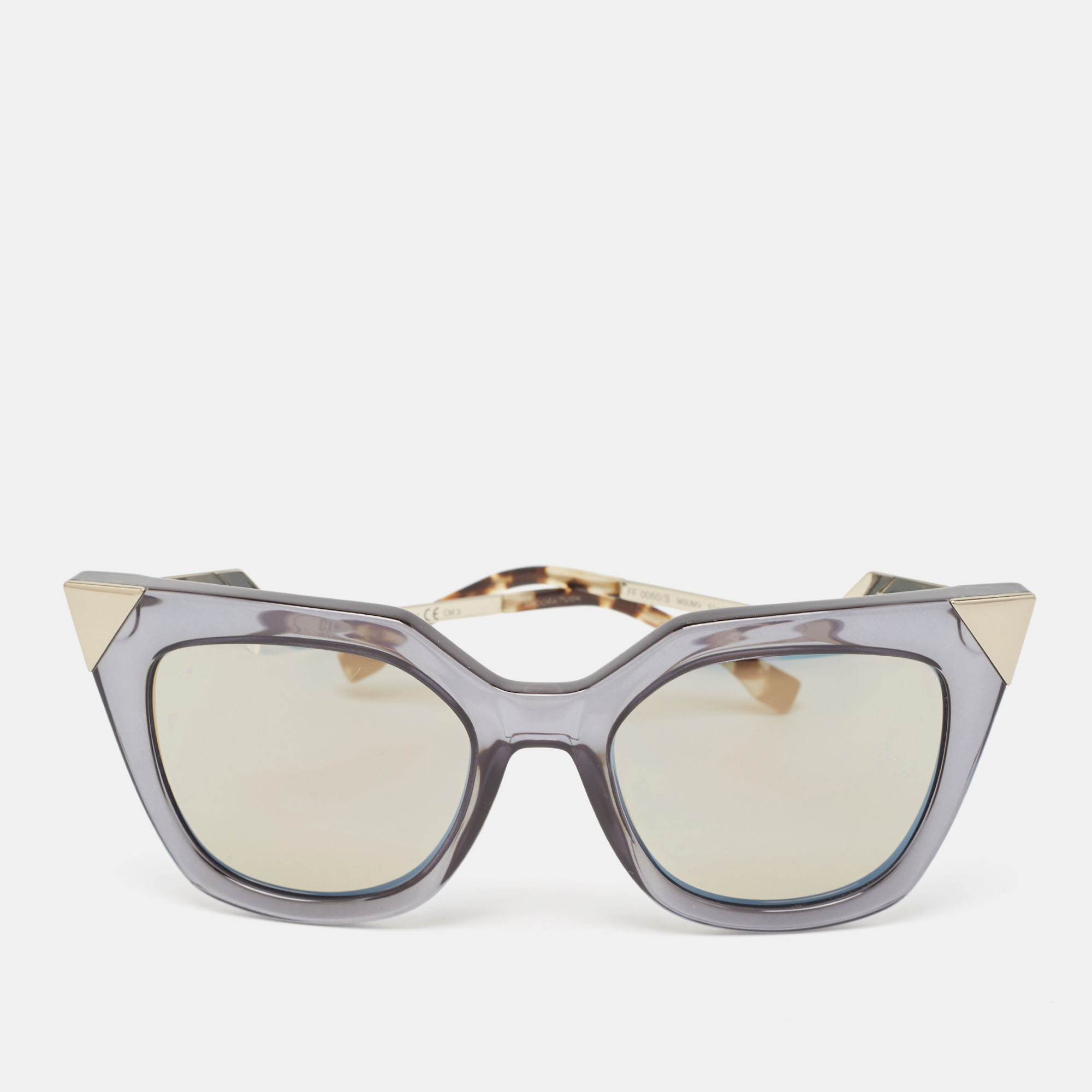 Fendi blue gradient iridia cat eye sunglasses