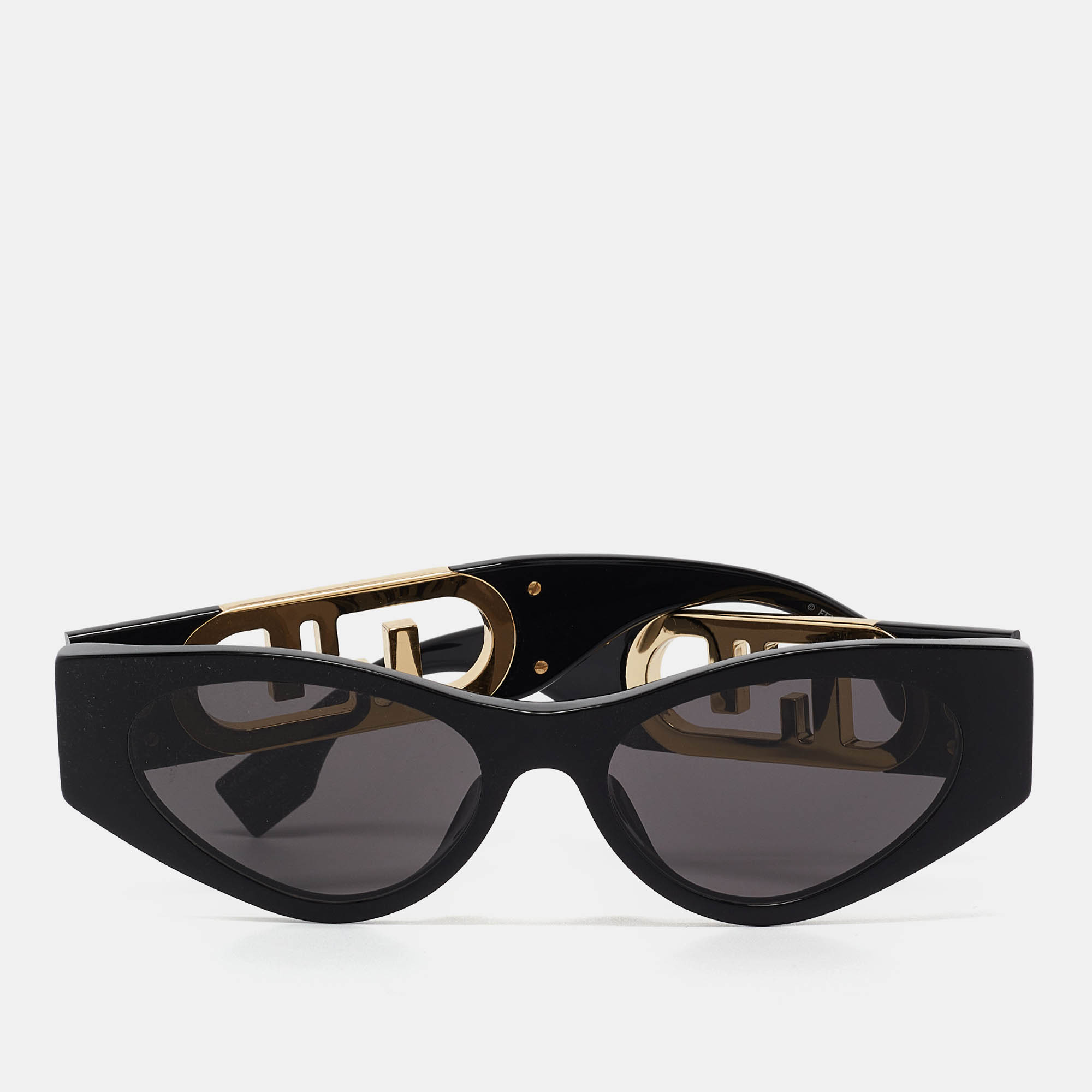 Fendi black o&rsquo;lock fe400491 cat eye sunglasses