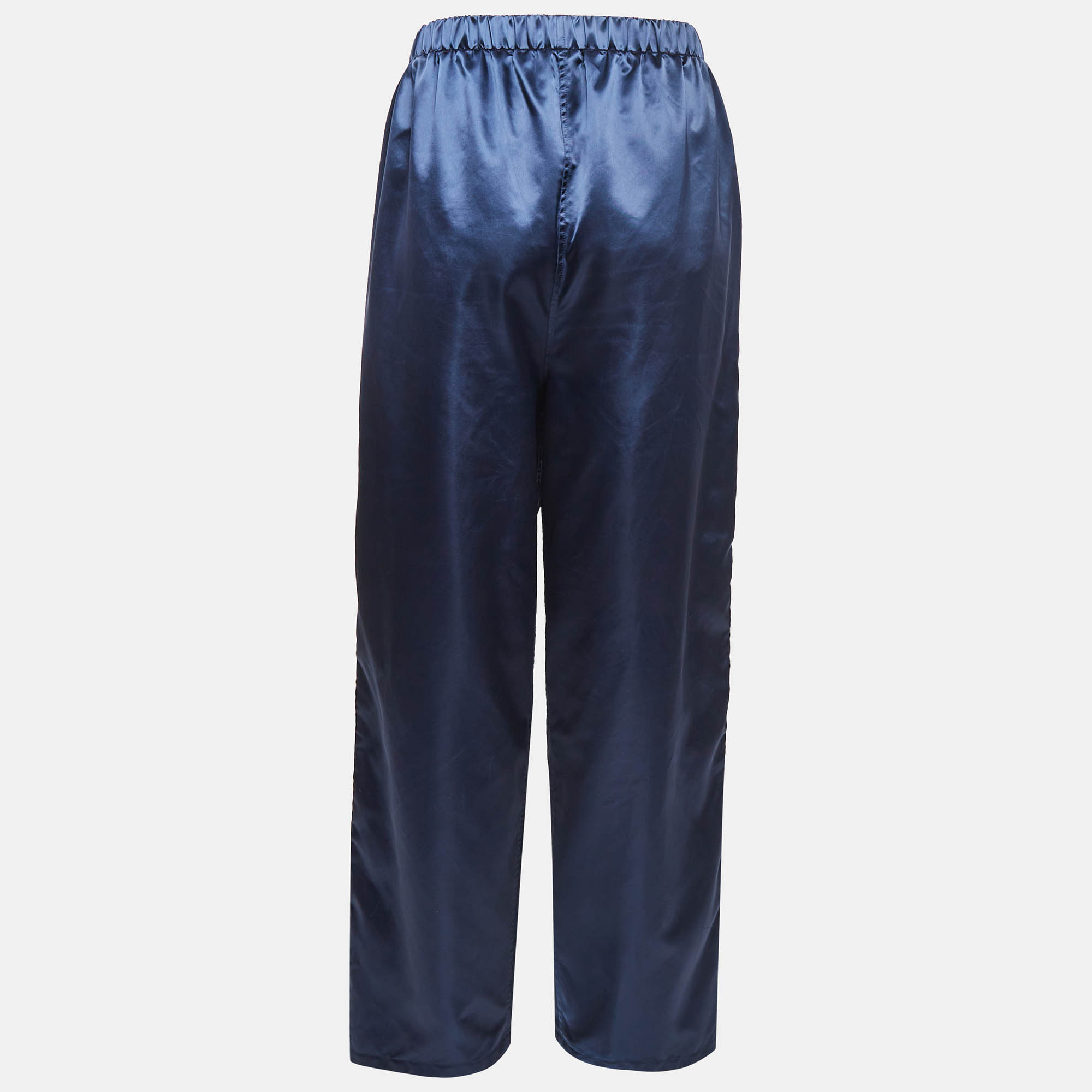 Fendi Blue Satin Parachute Trackpants M