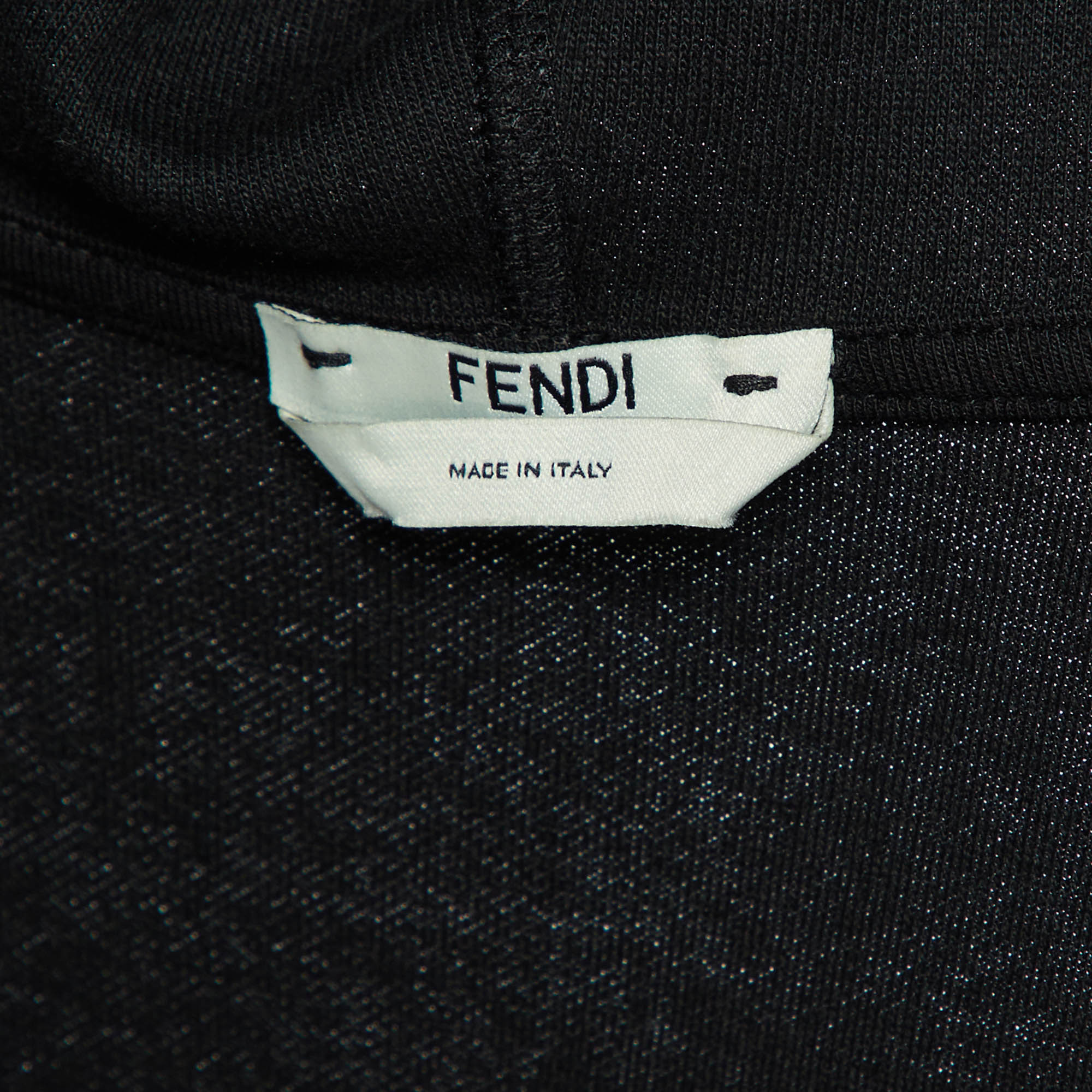 Fendi Black Jersey FF Logo Trim Track Suit XS/S