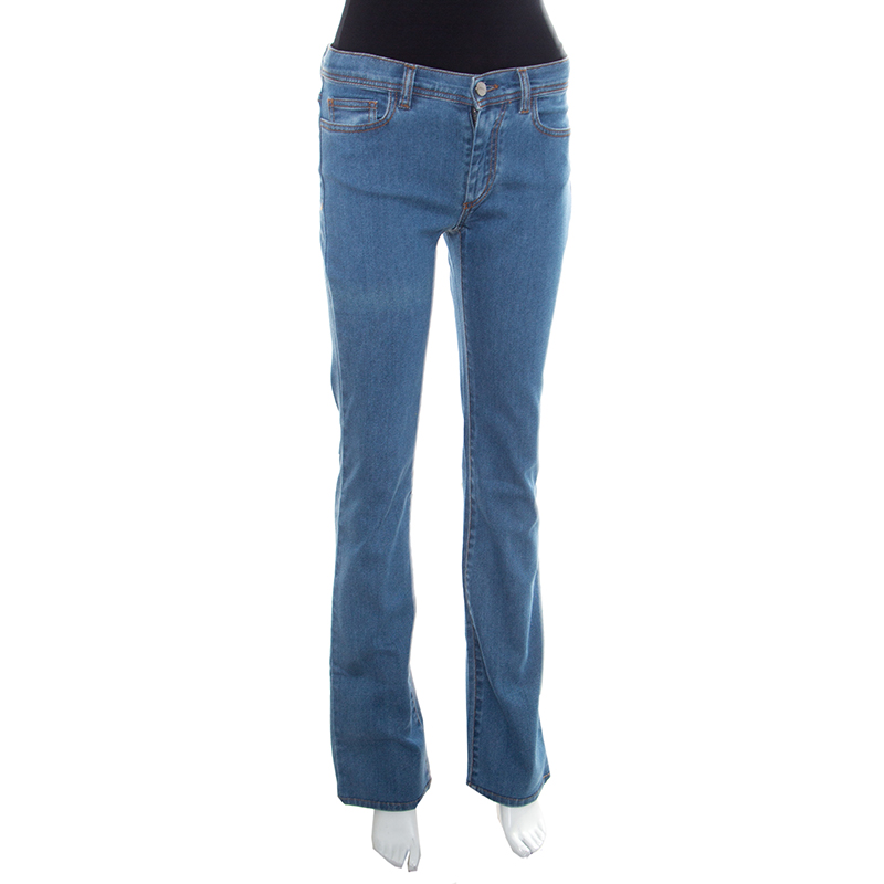 Fendi Indigo Denim Straight Regular Fit Jeans S