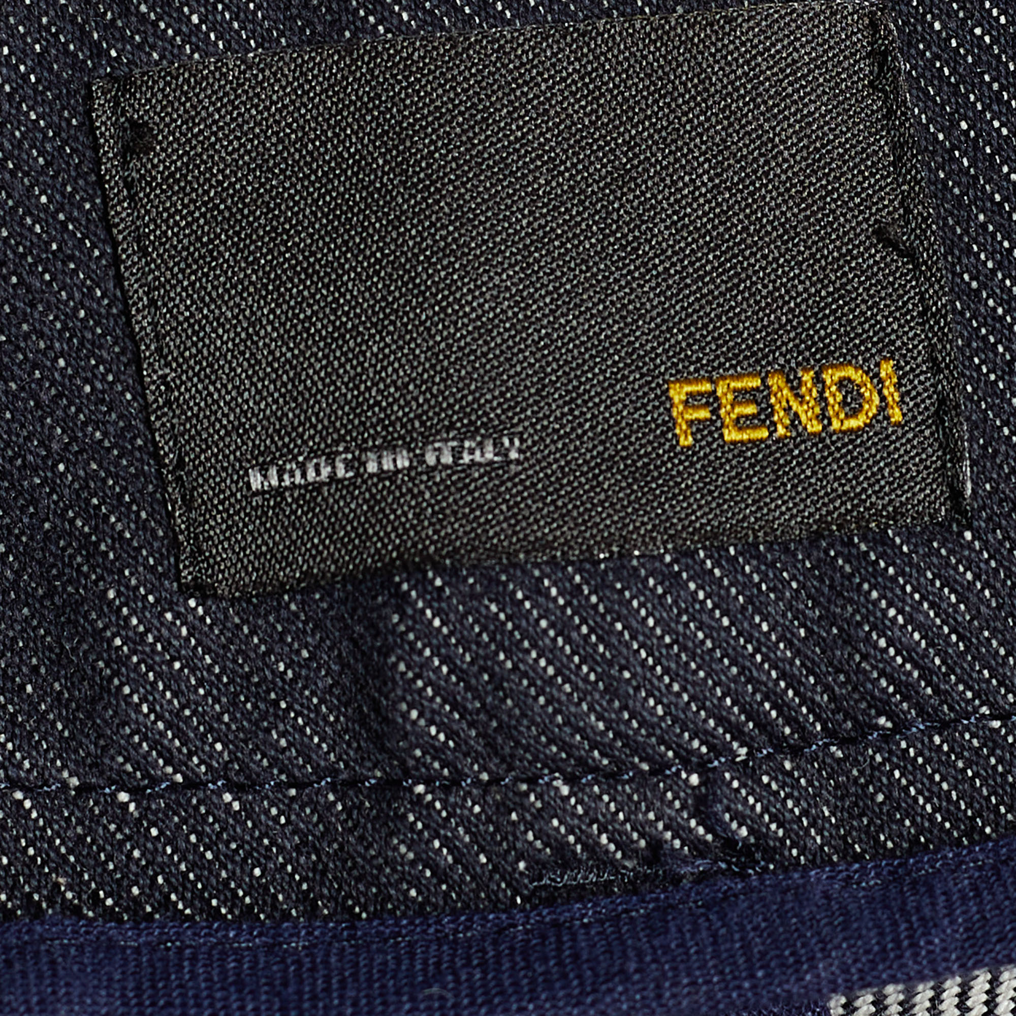 Fendi Black Denim Boot Cut Jeans M/Waist 32