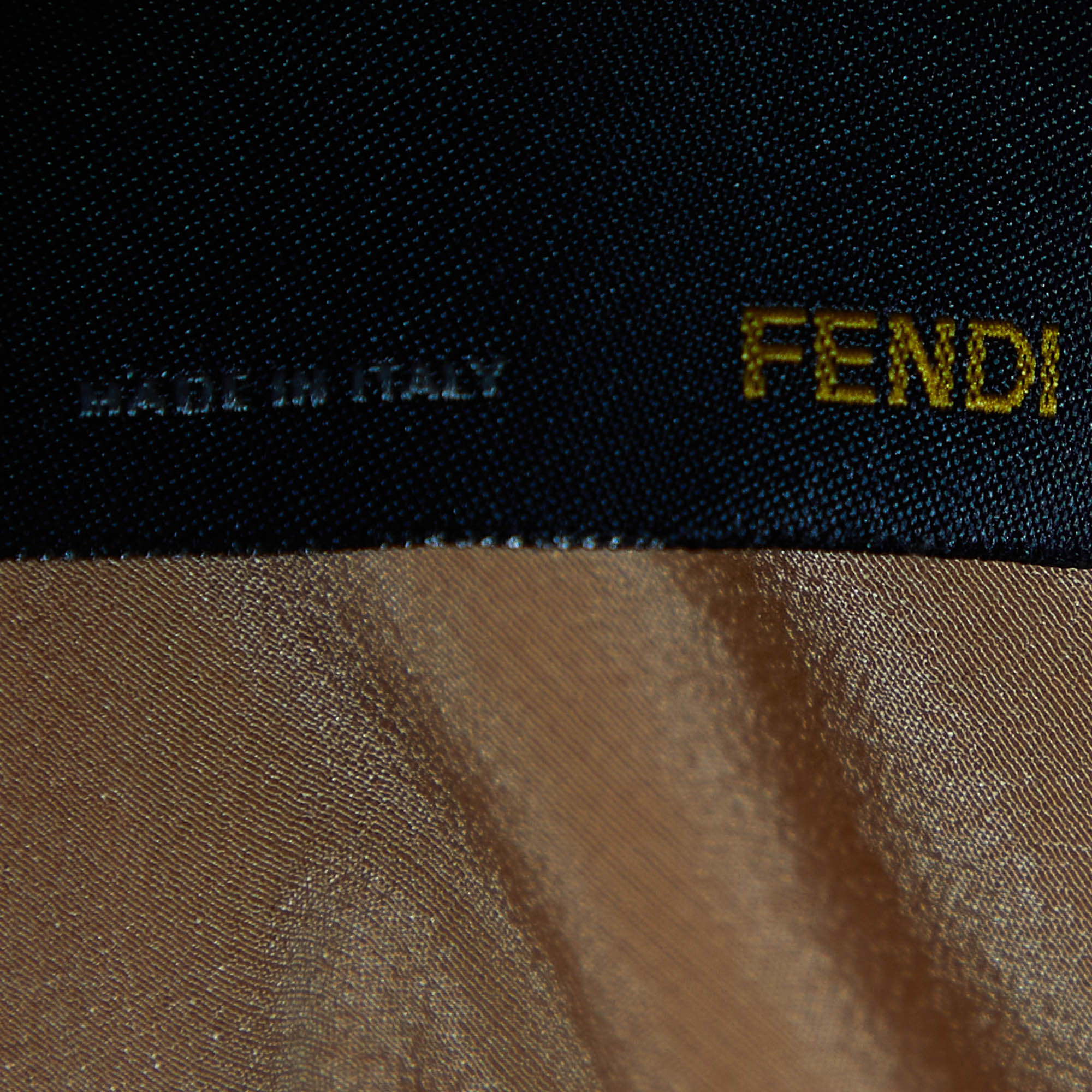 Fendi Light Orange Silk Fil Coupe Trail Gown M