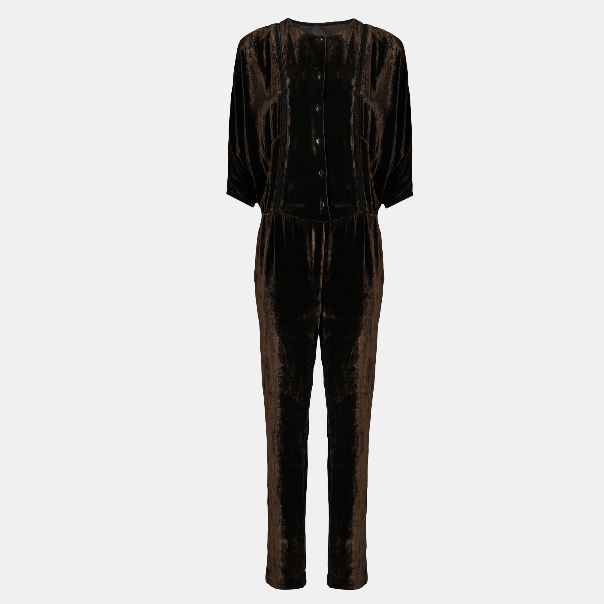 Fendi  Women's Synthetic Fibers Jumpsuit - Black - S