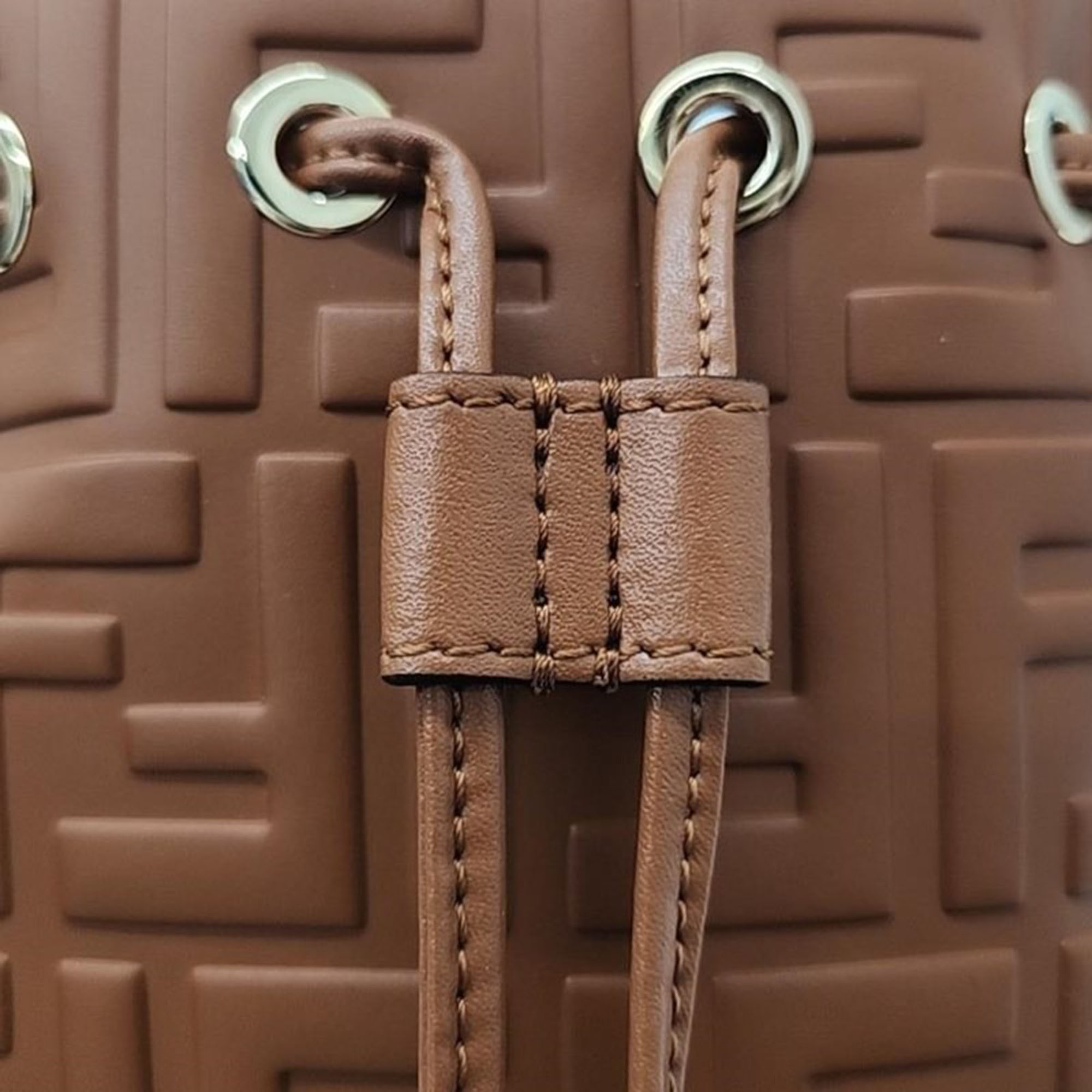 Fendi Brown Mon Tresor Mini Bucket Bag