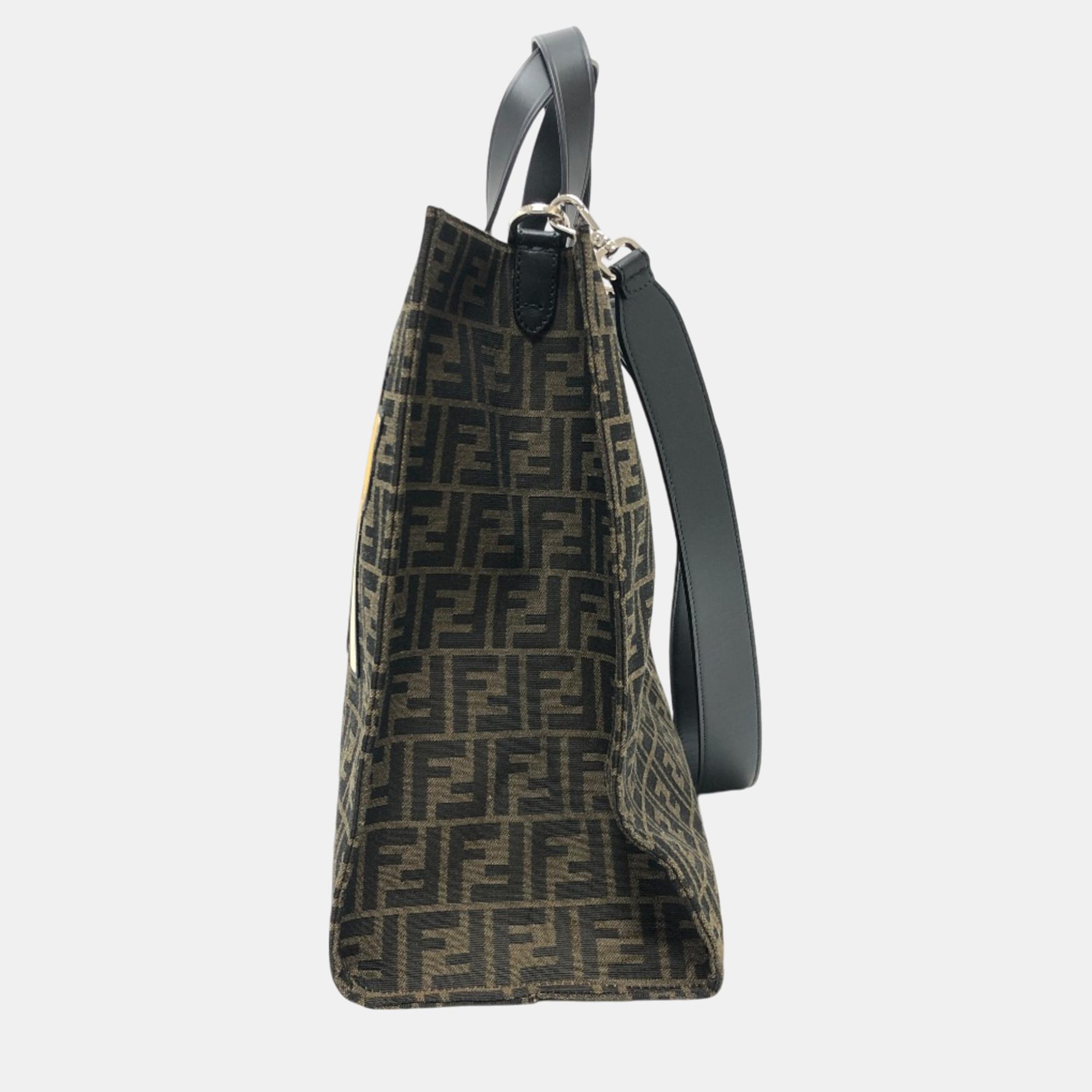 Fendi Brown Zucca Tote Bag