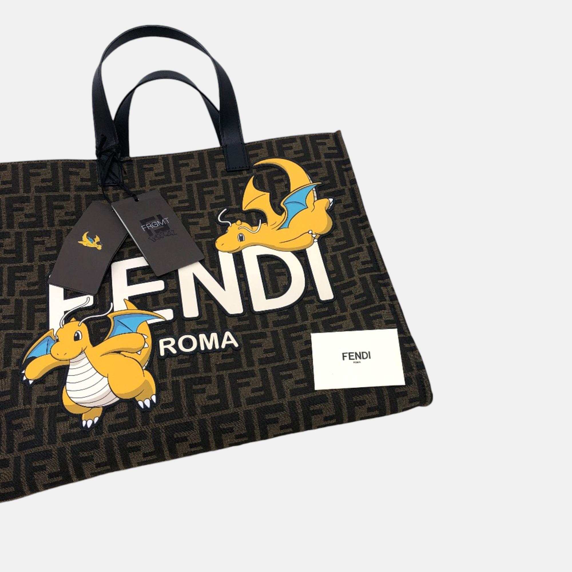 Fendi Brown Zucca Tote Bag