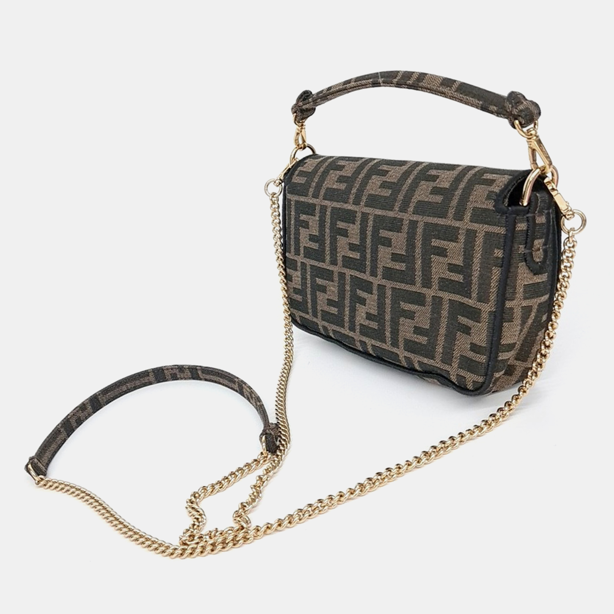 Fendi Zucca Mini Baguette Bag