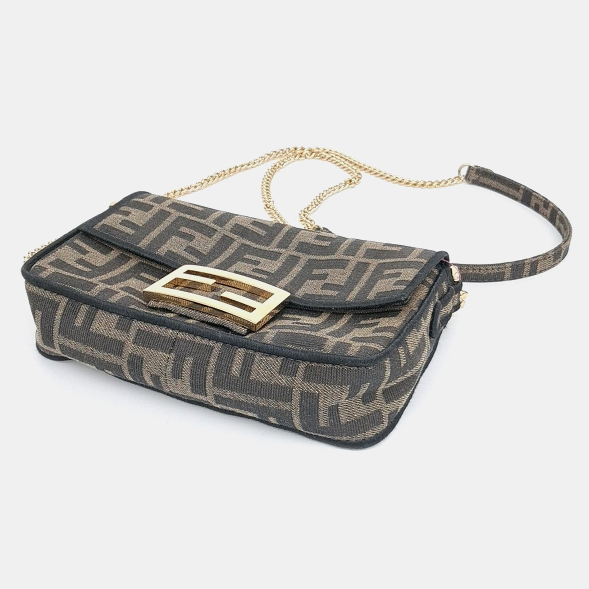 Fendi Zucca Mini Baguette Bag