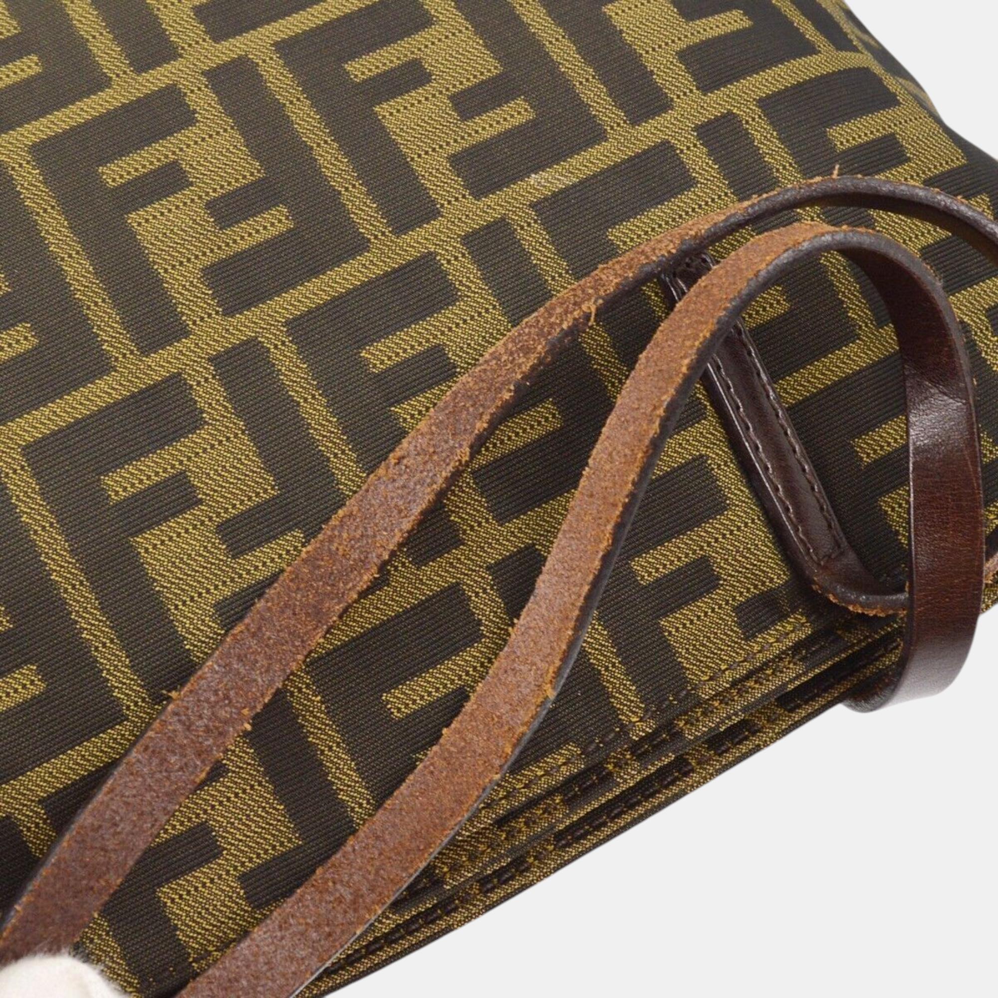 Fendi Brown Zucca Tote Handbag