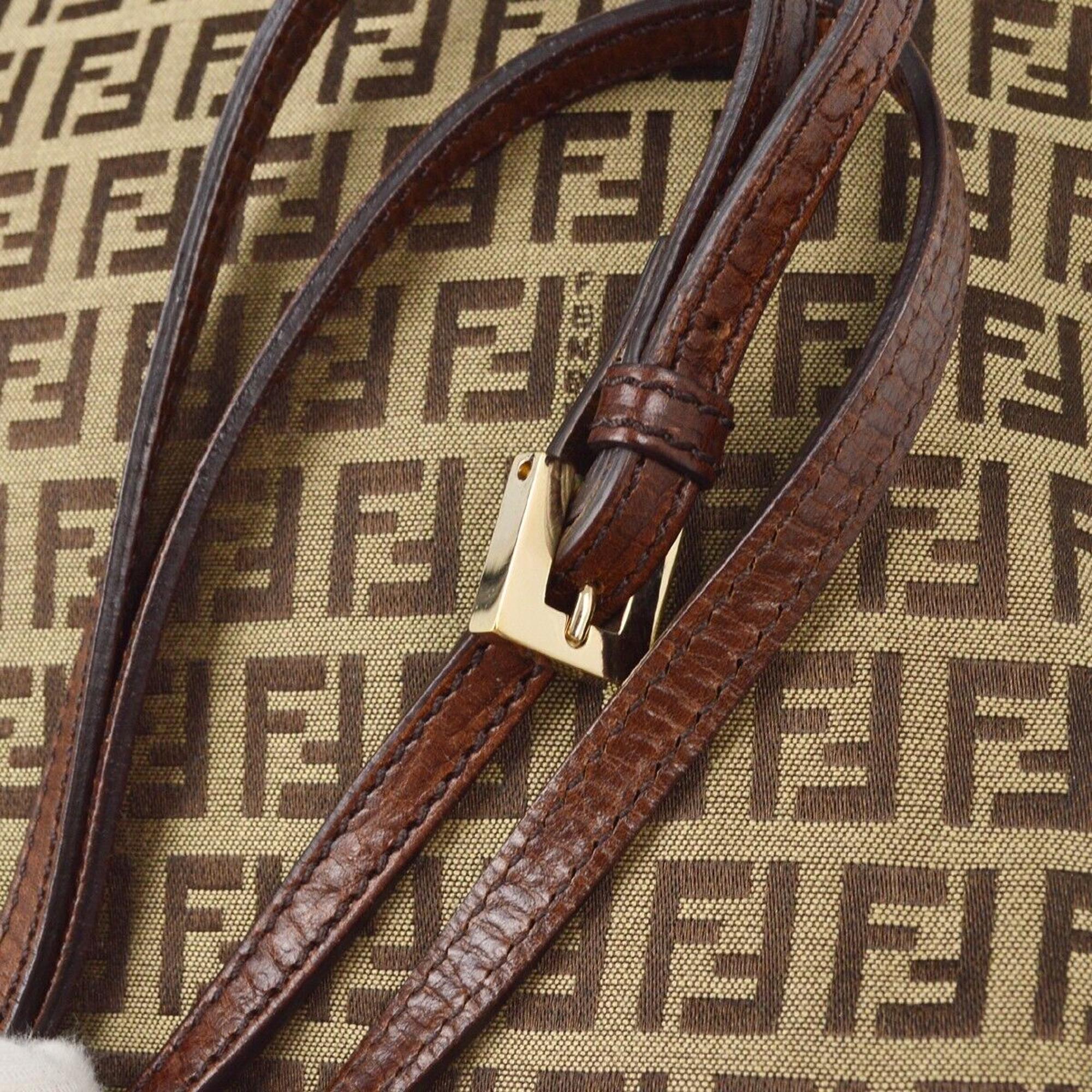 Fendi Brown Zucchino Crossbody Bag