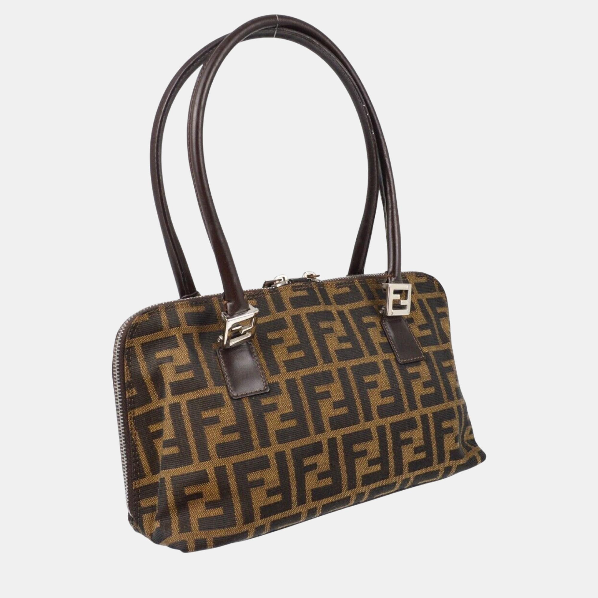 Fendi Brown Zucca Handbag