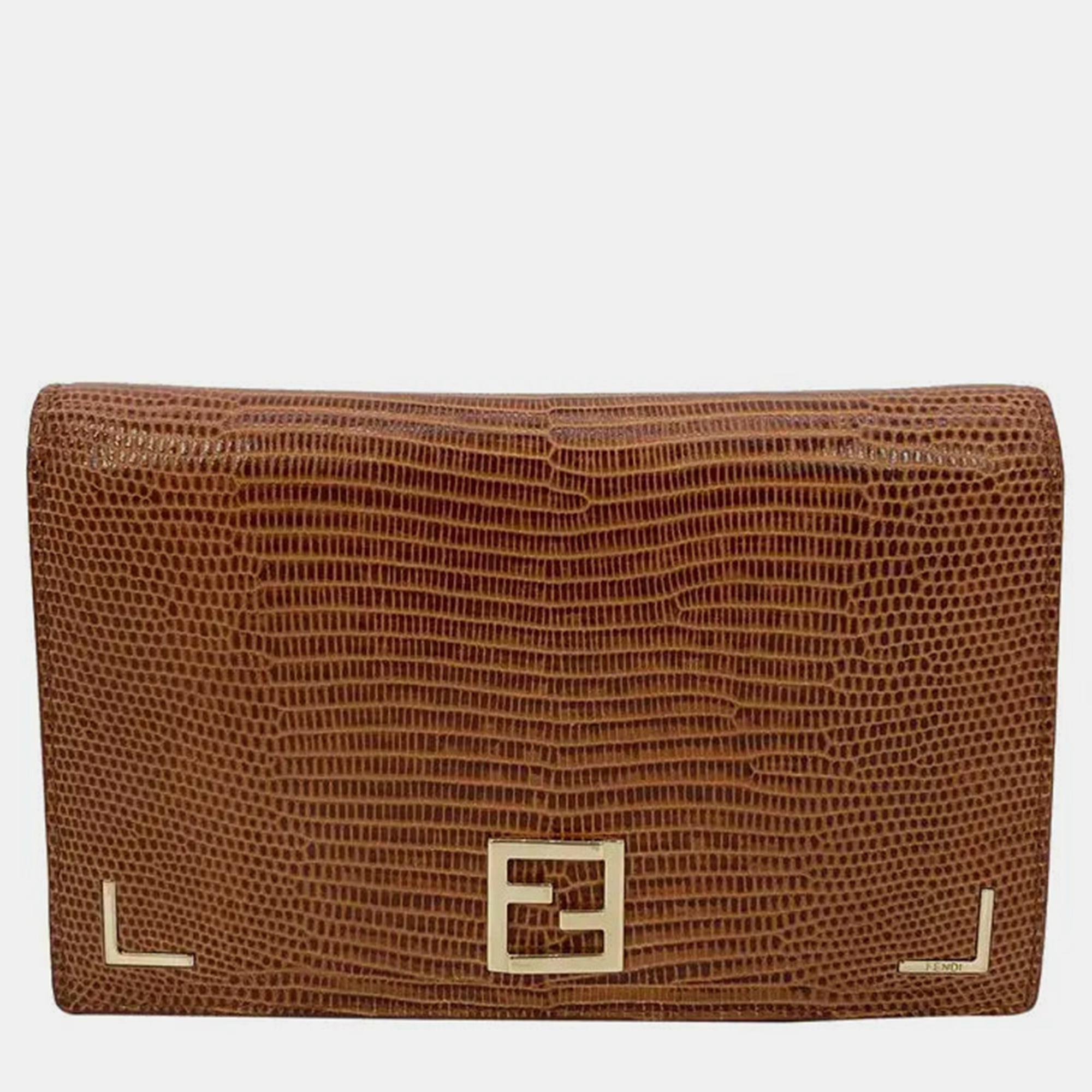 Fendi Tan Lizard Wallet