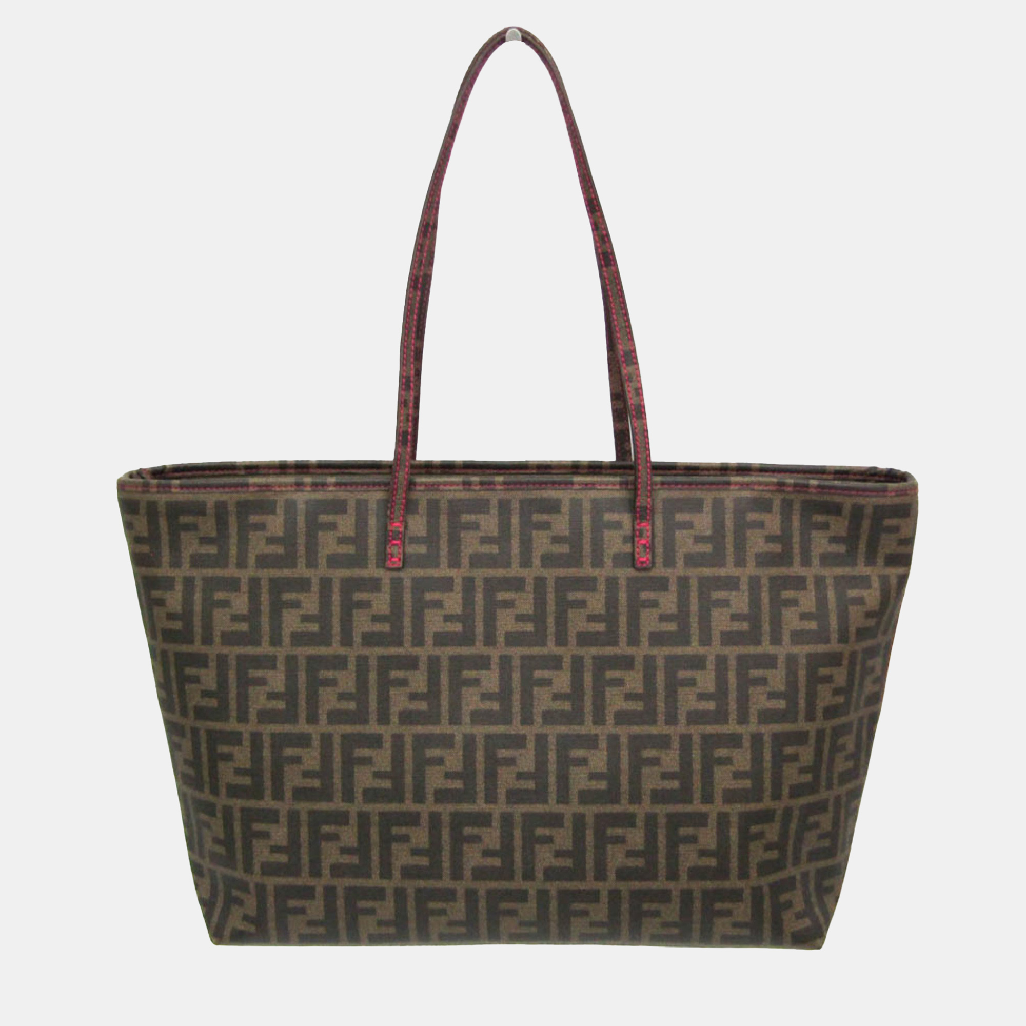 Fendi Brown PVC Zucca Tote Bag
