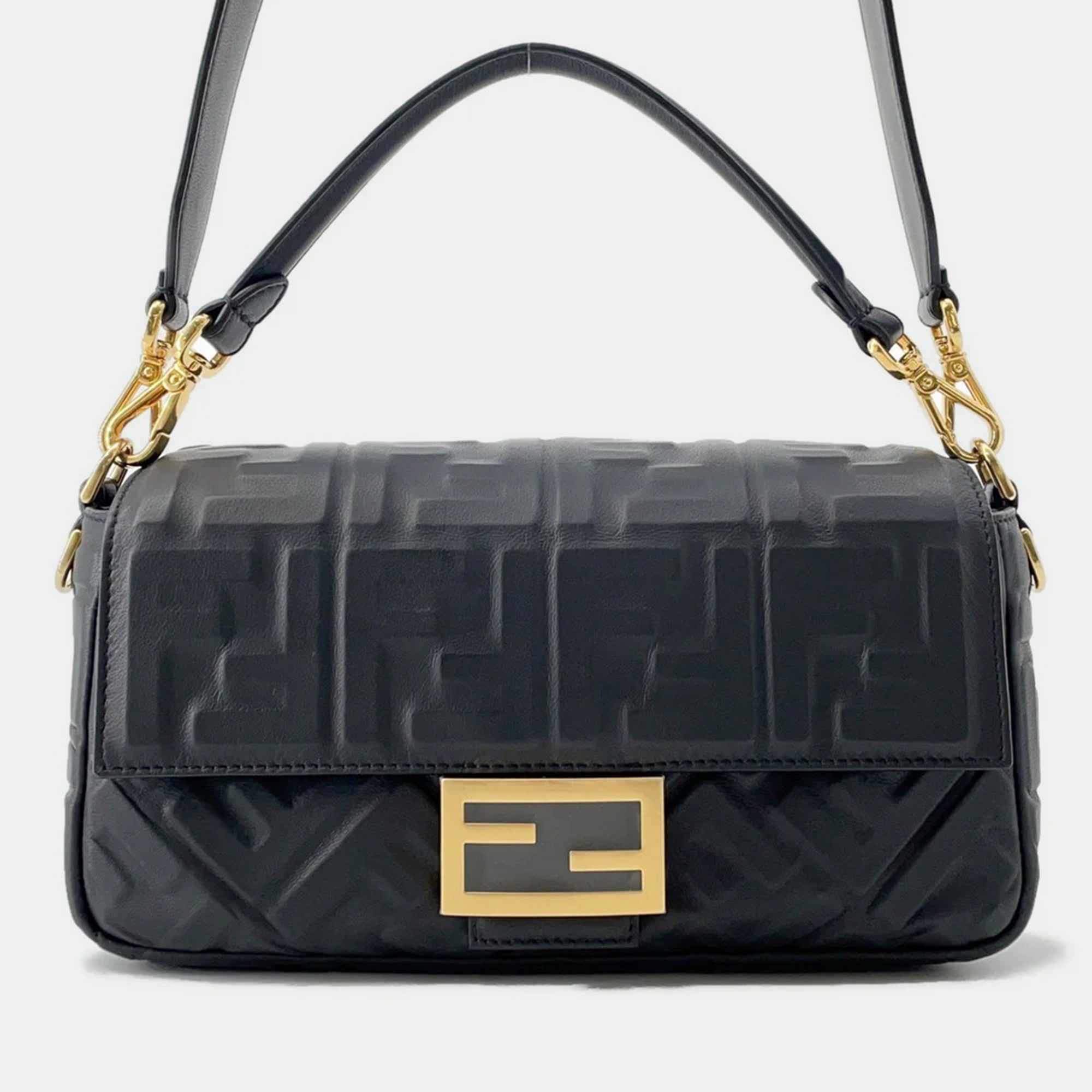 Zucca Embossed Lambskin Baguette - Fendi - Modalova