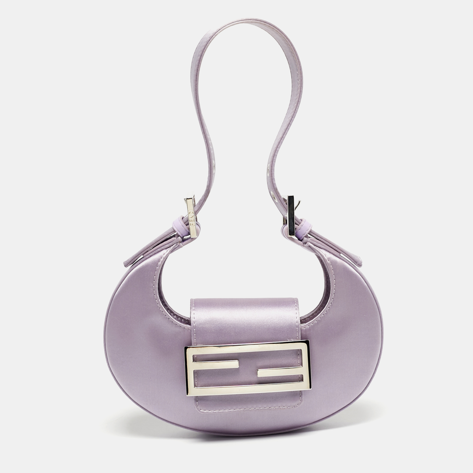 Fendi Lilac Satin Mini Cookie Bag, Purple
Fendi Lilac Satin Mini Cookie Bag, Purple