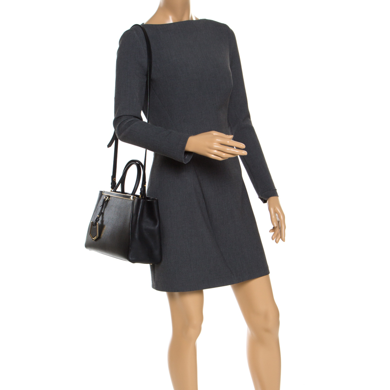 Fendi Black Leather Mini 2Jours Tote
Fendi Black Leather Mini 2Jours Tote