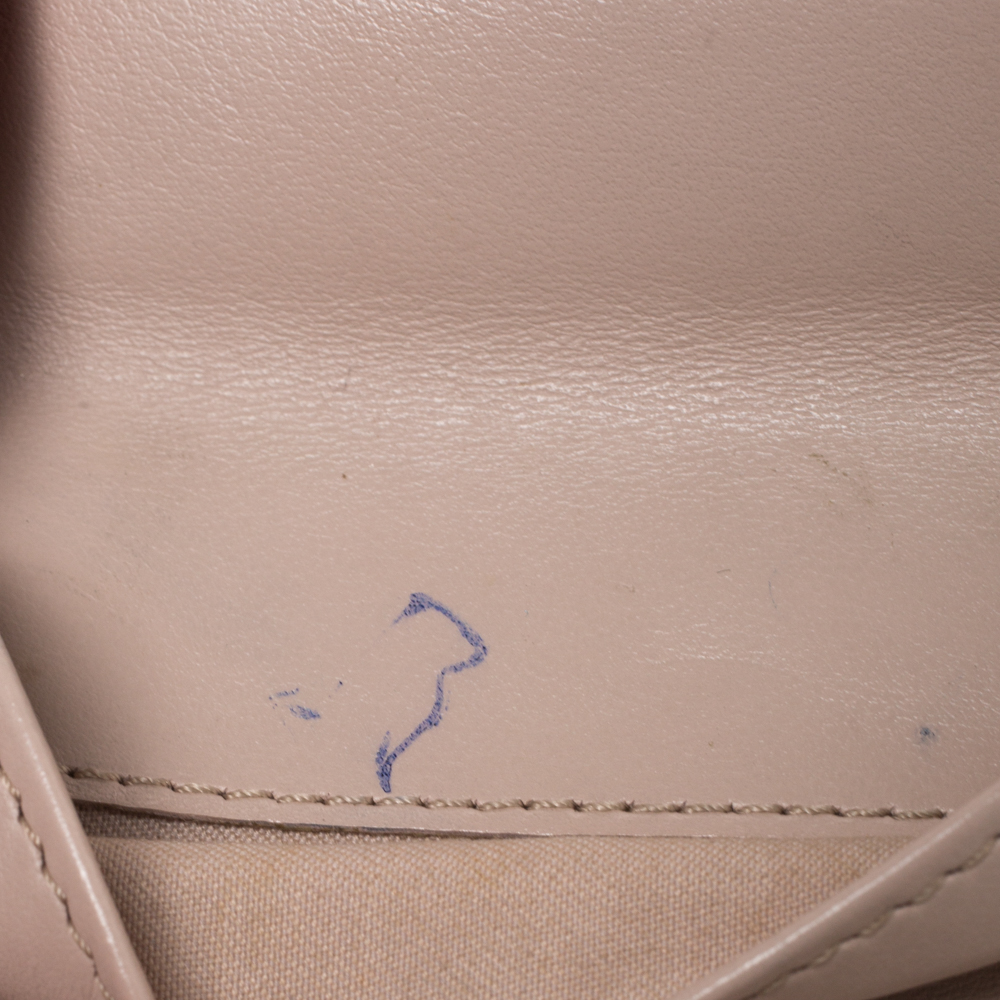 Fendi Beige Leather Bifold F Is Compact Wallet