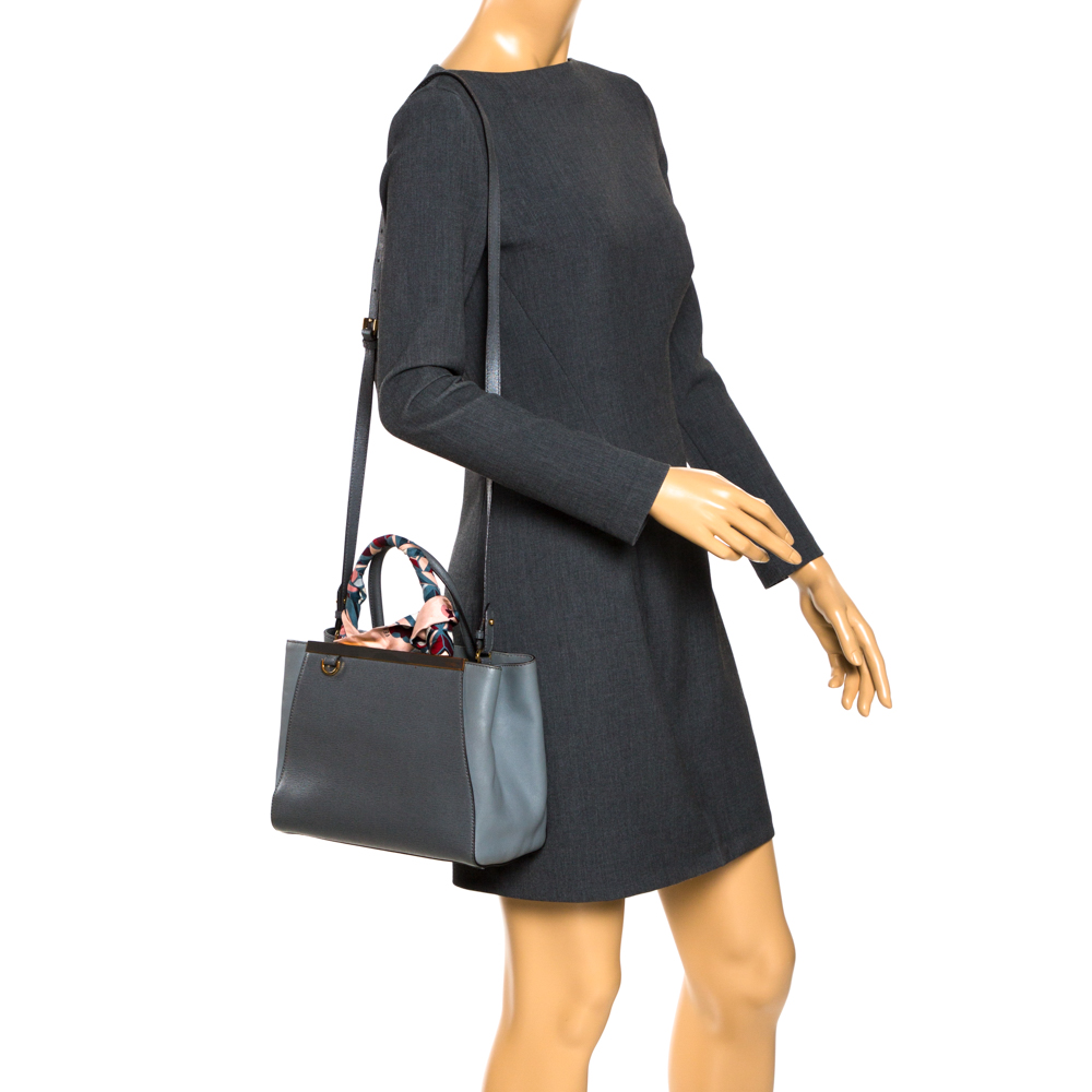 Fendi Grey Leather Mini 2Jours Tote
Fendi Grey Leather Mini 2Jours Tote