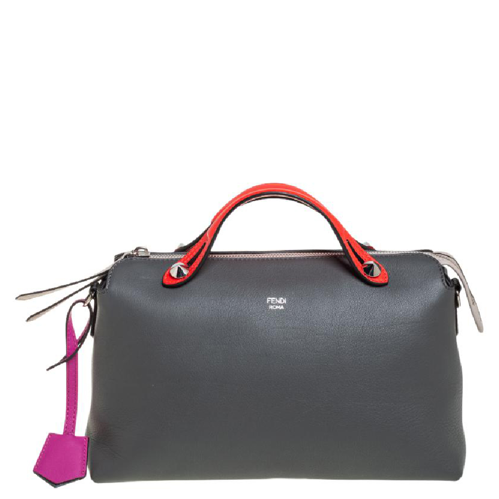 Fendi Tri Color Leather Small By The Way Boston Bag