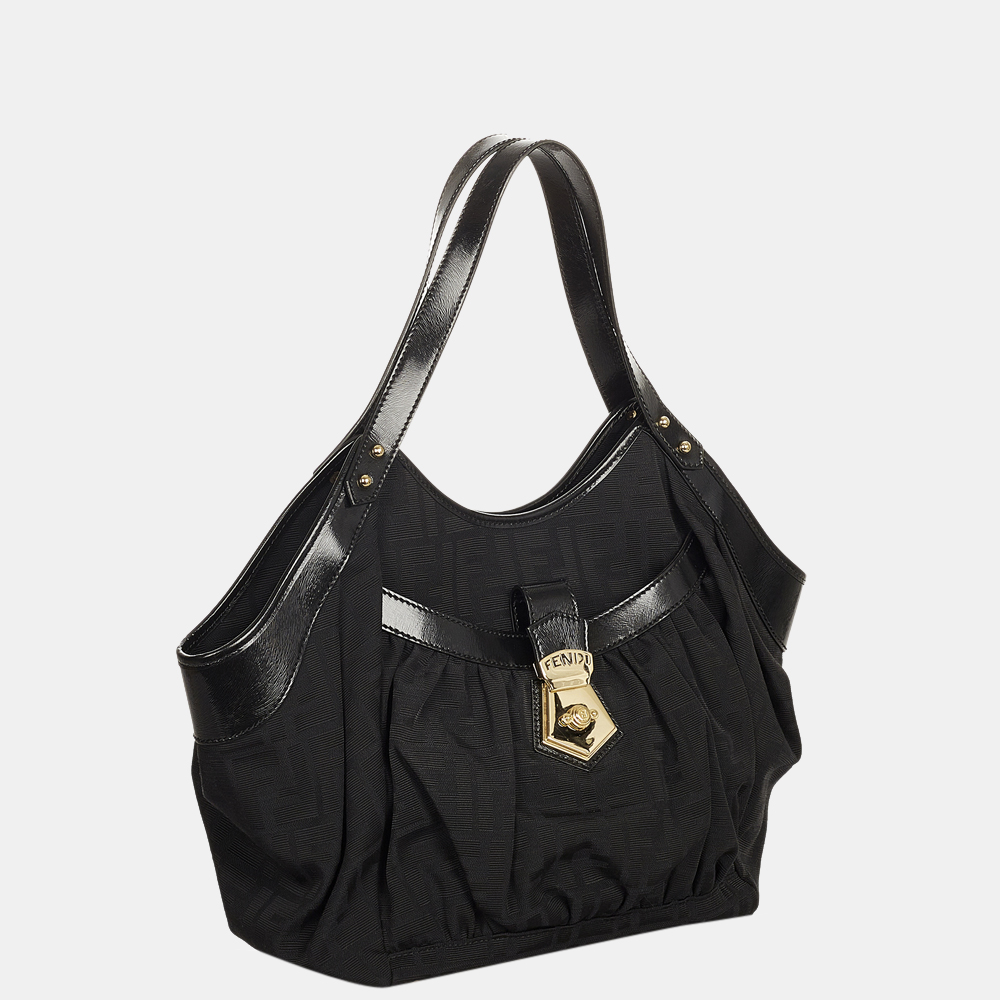 Fendi Black Zucca Canvas Shoulder Bag
Fendi Black Zucca Canvas Shoulder Bag