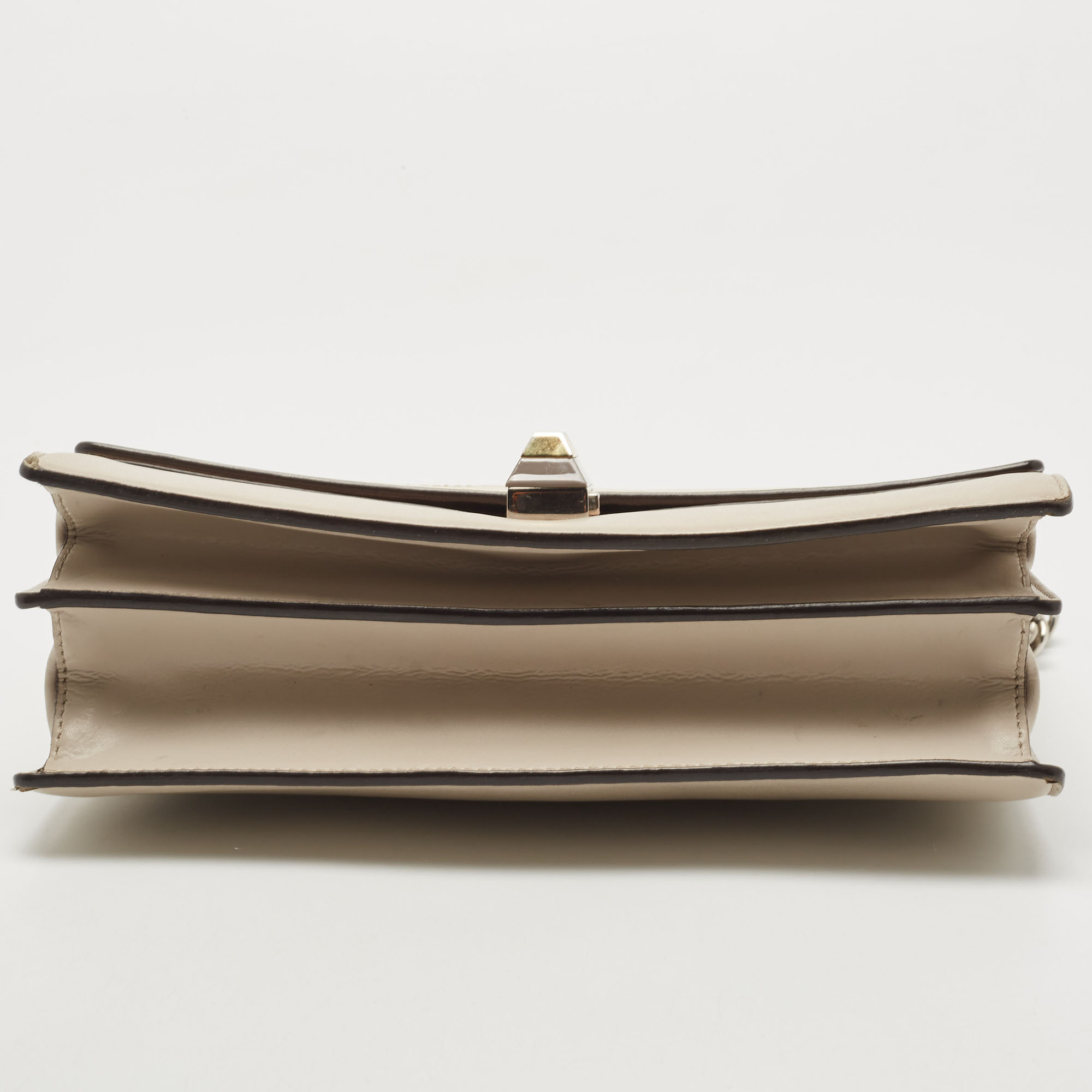 Fendi Multicolor Leather And Python Medium Kan I Top Handle Bag