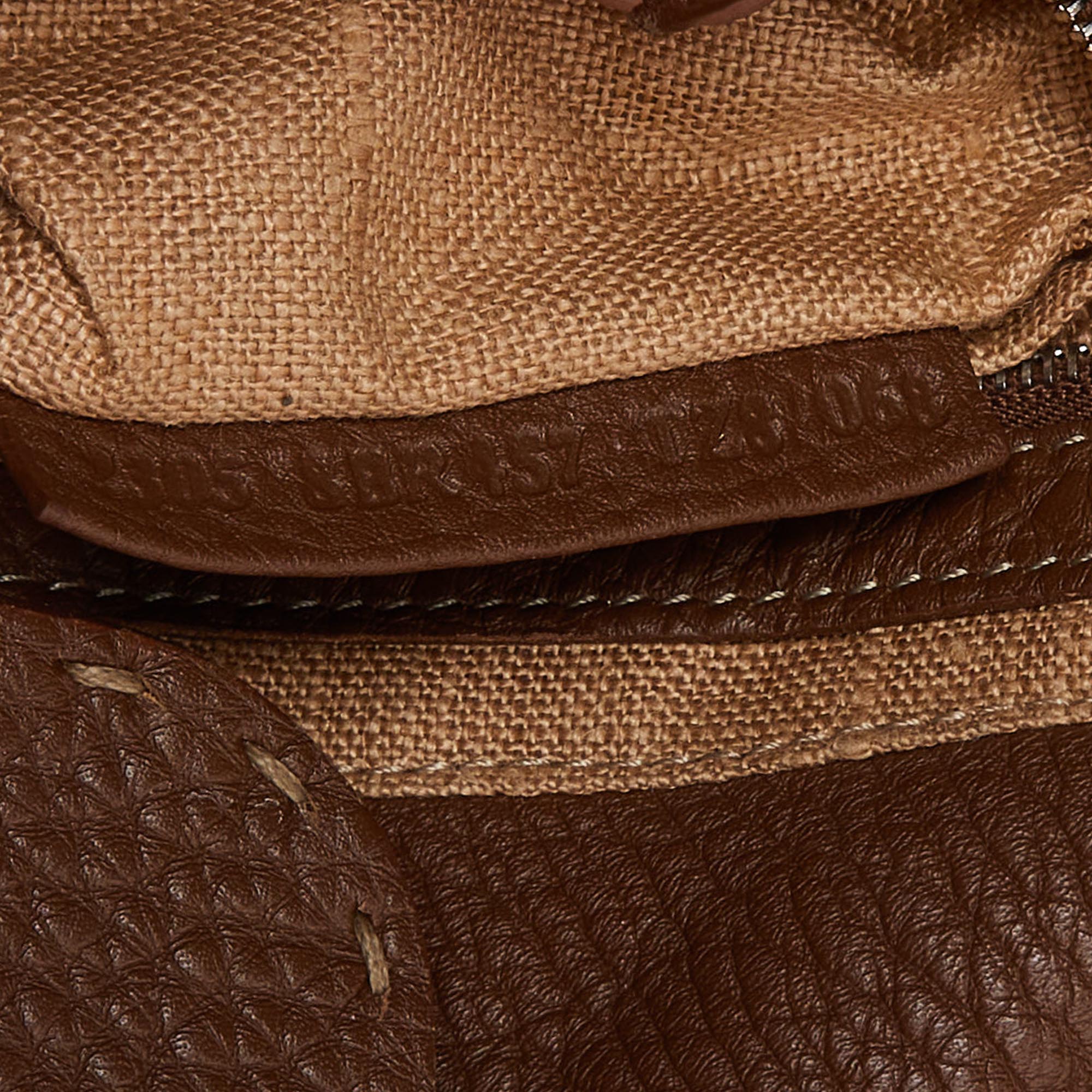 Fendi Tri Color Selleria Canvas And Leather Shoulder Bag