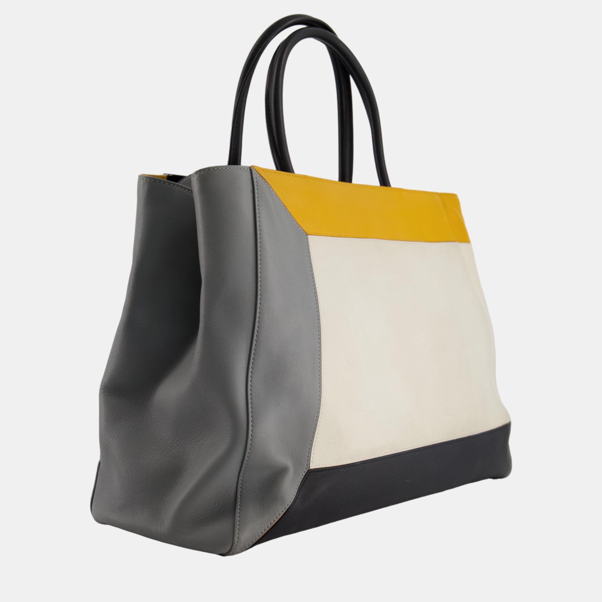 Fendi 2 Jours Medium Multicolor Bag With Black Hardware
