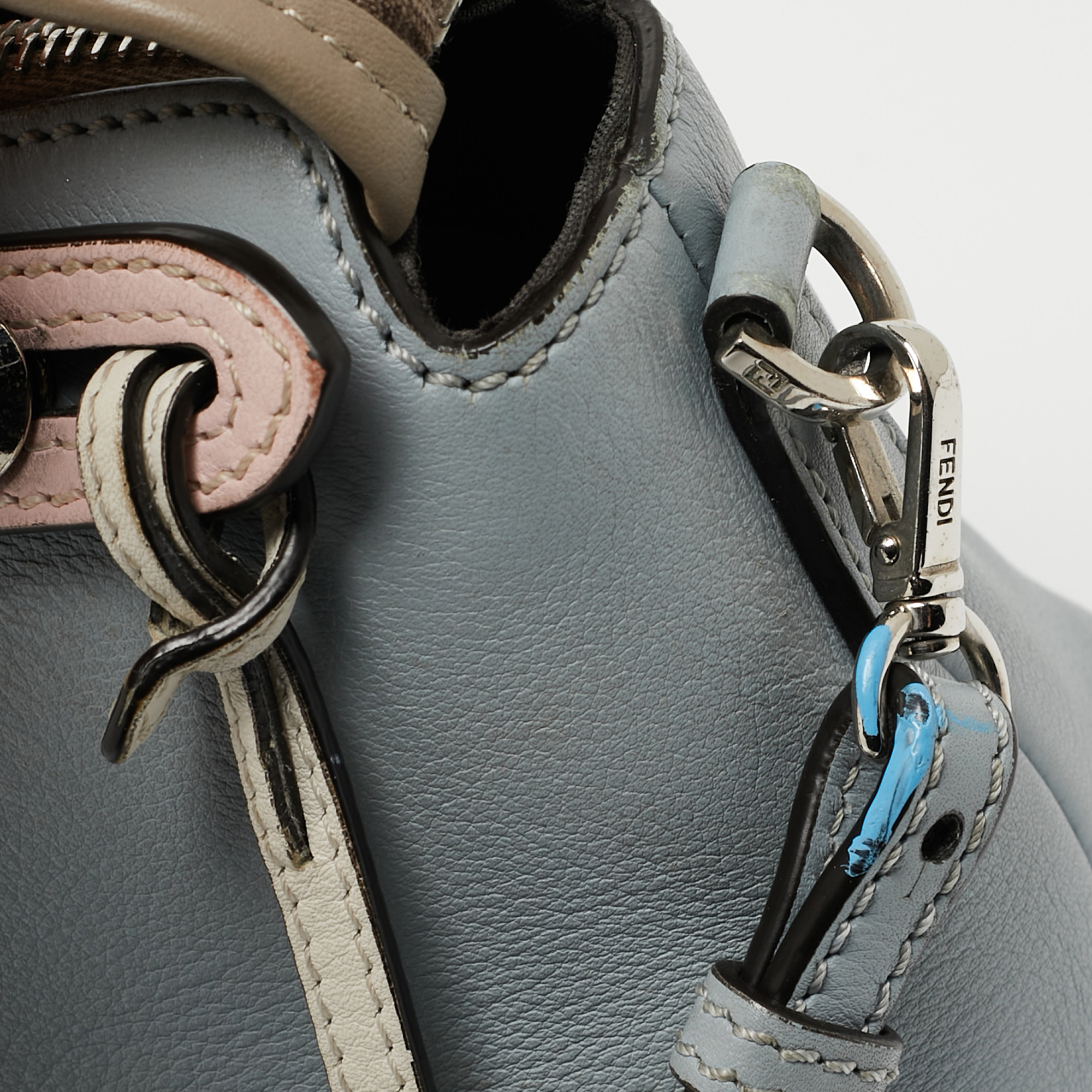 Fendi Tri Color Leather Mini By The Way Shoulder Bag