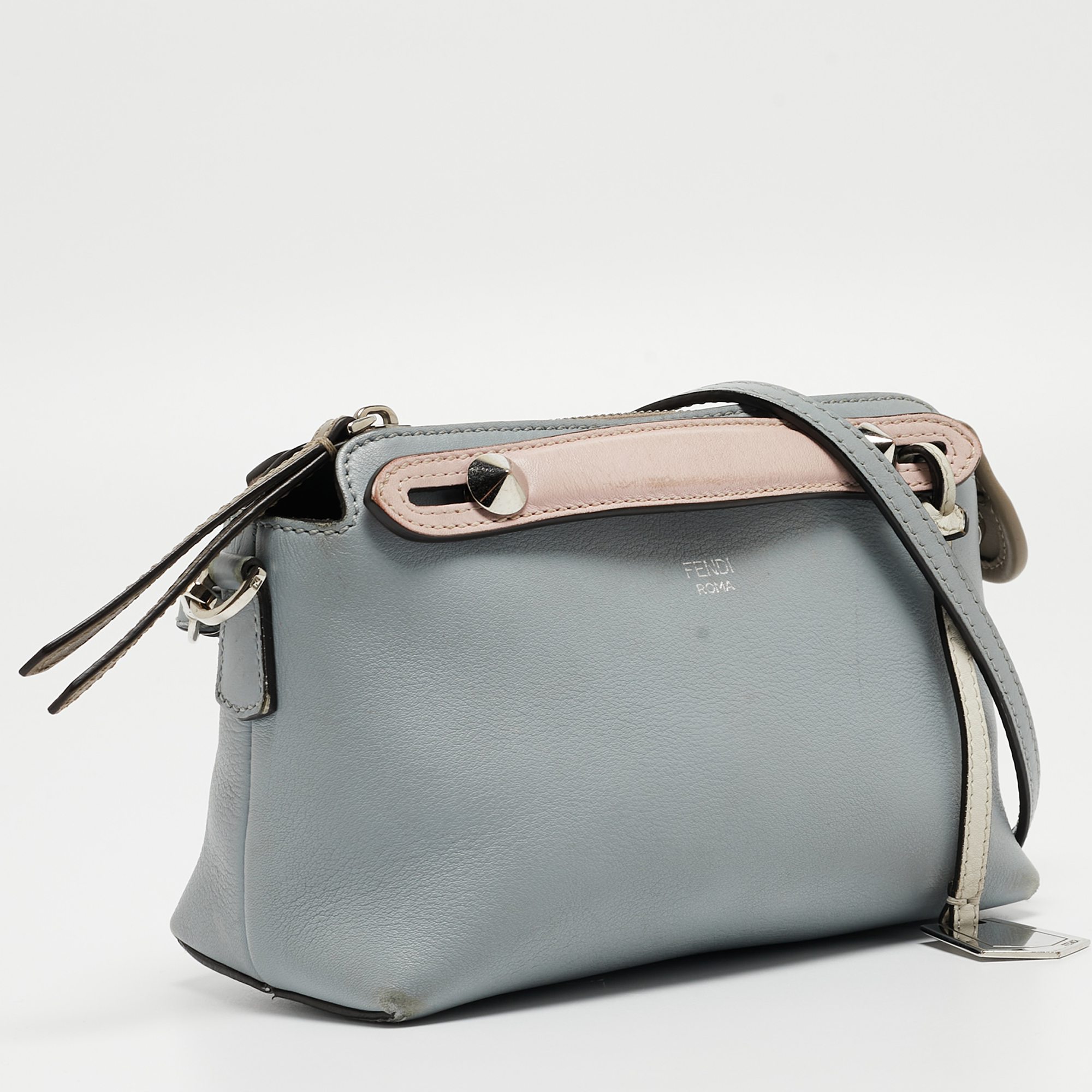Fendi Tri Color Leather Mini By The Way Shoulder Bag