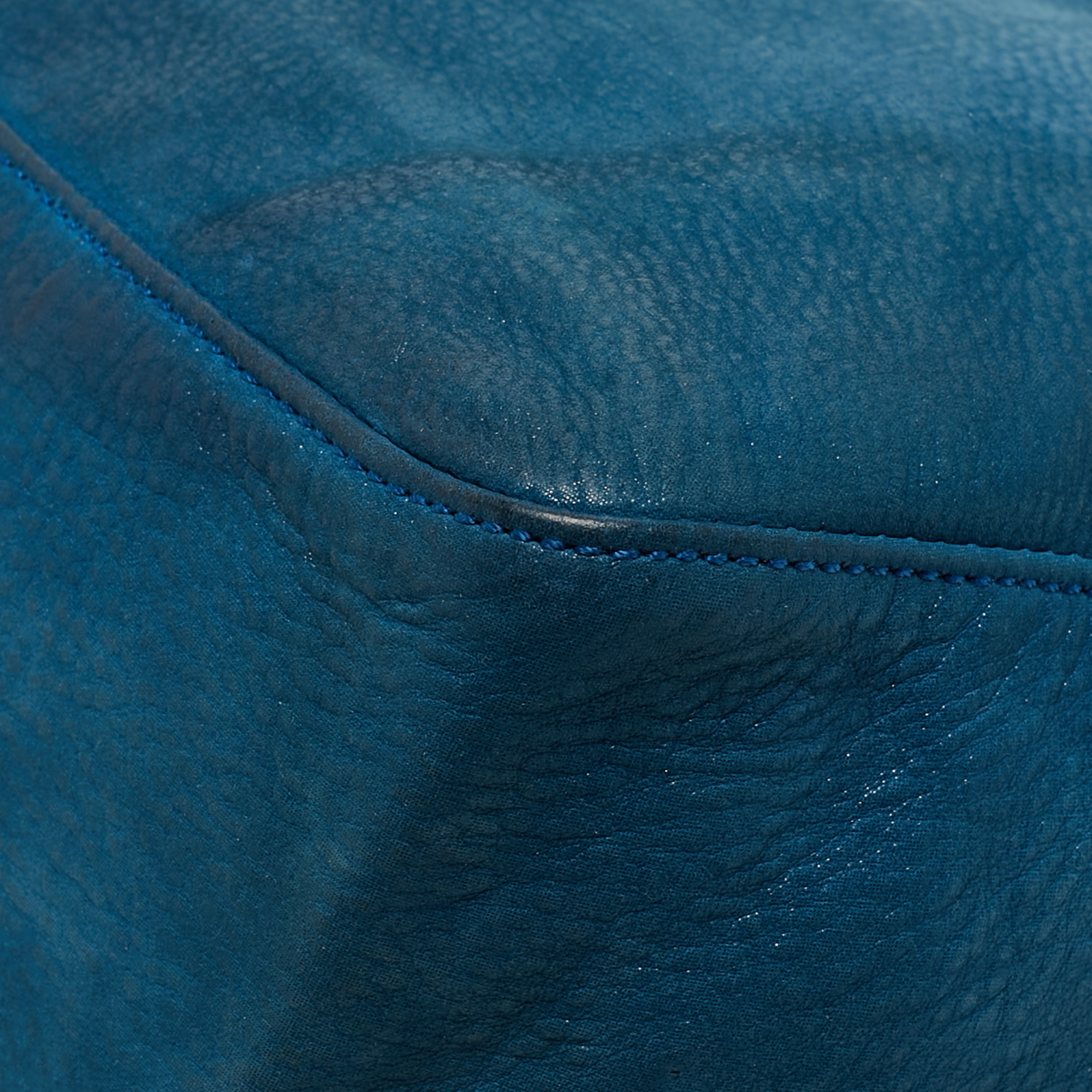 Fendi Blue Iridescent Leather Large Mama Forever Flap Shoulder Bag