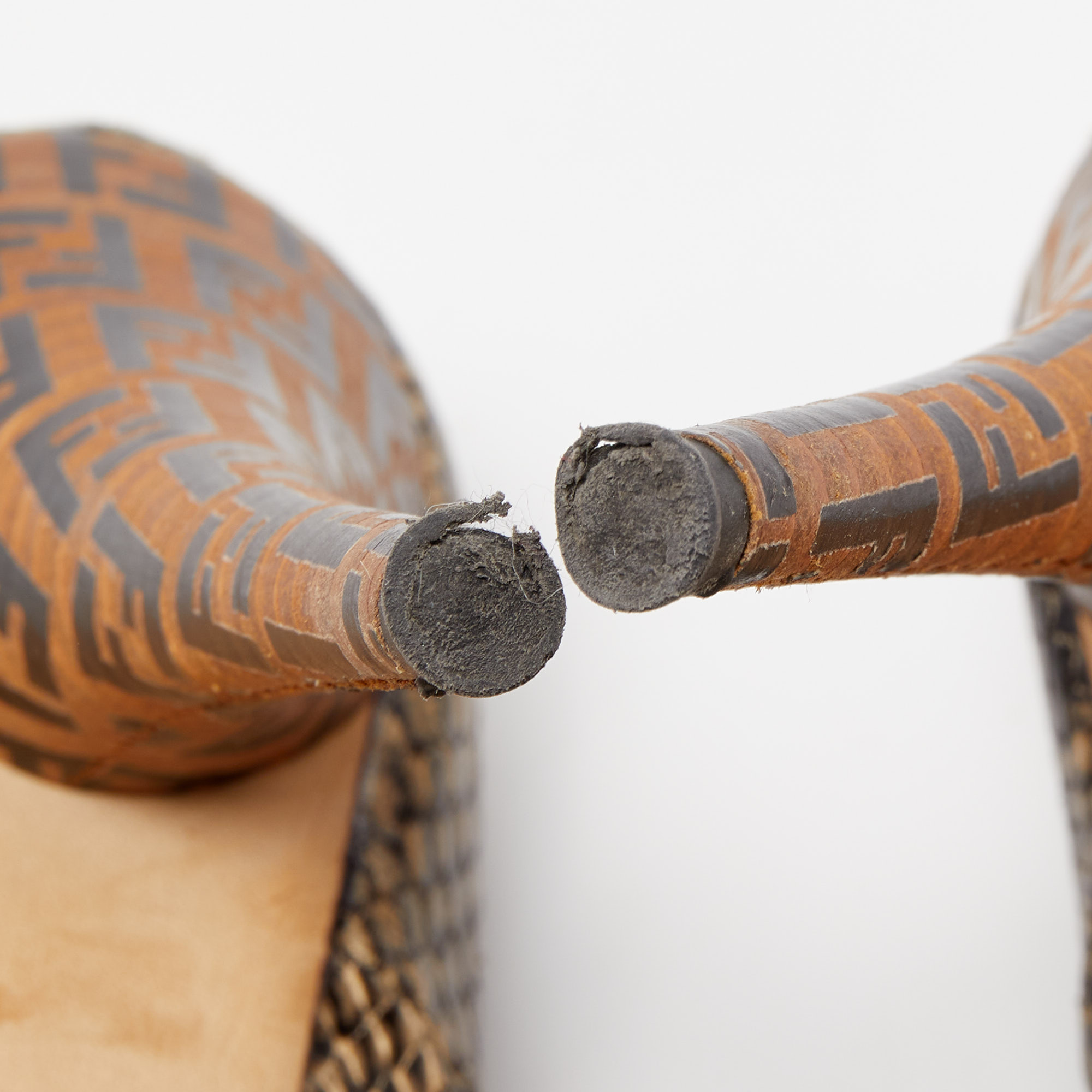 Fendi Brown Python Embossed Leather Peep Toe Pumps Size 39.5