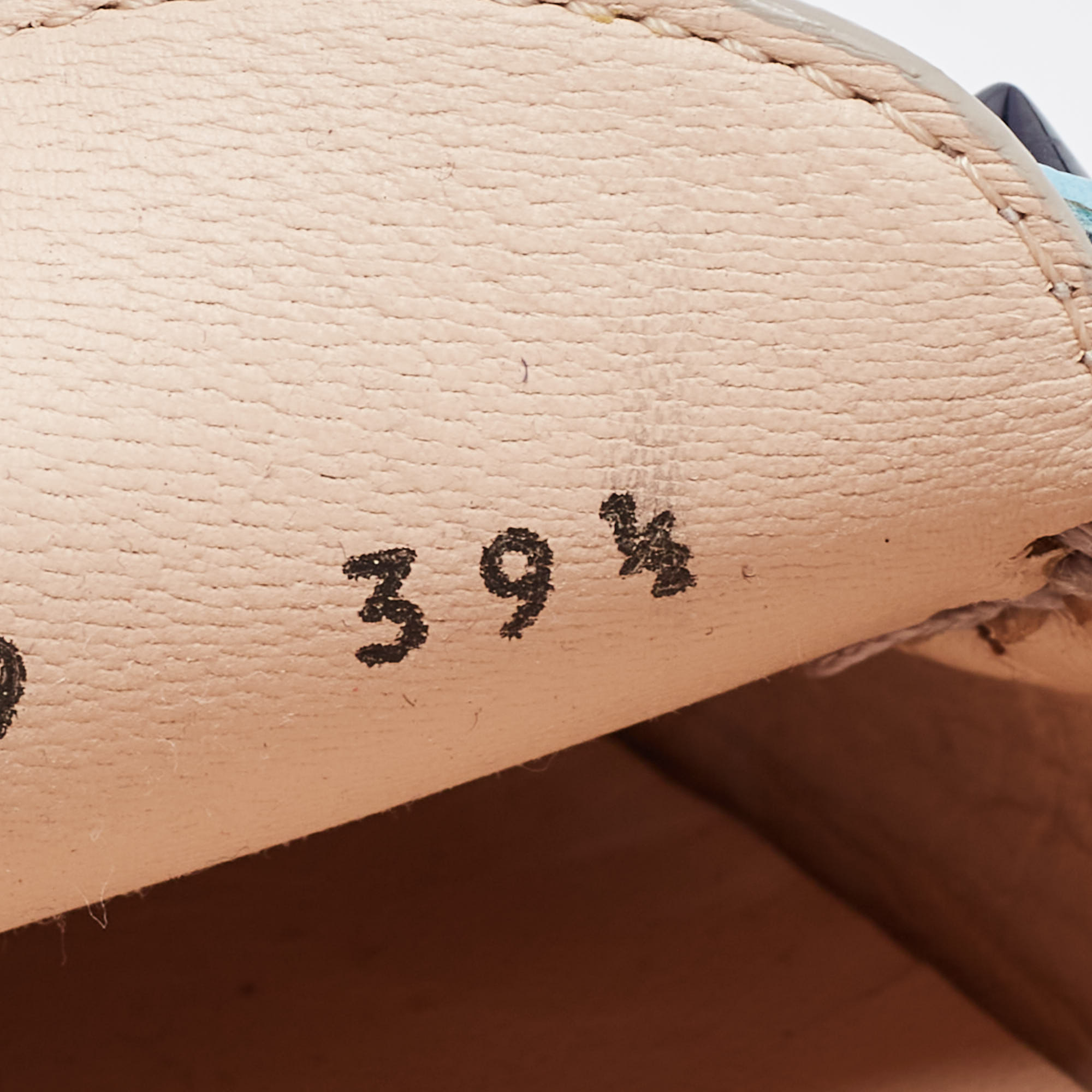 Fendi Grey Leather Studded Flowerland Loafers Size 39.5