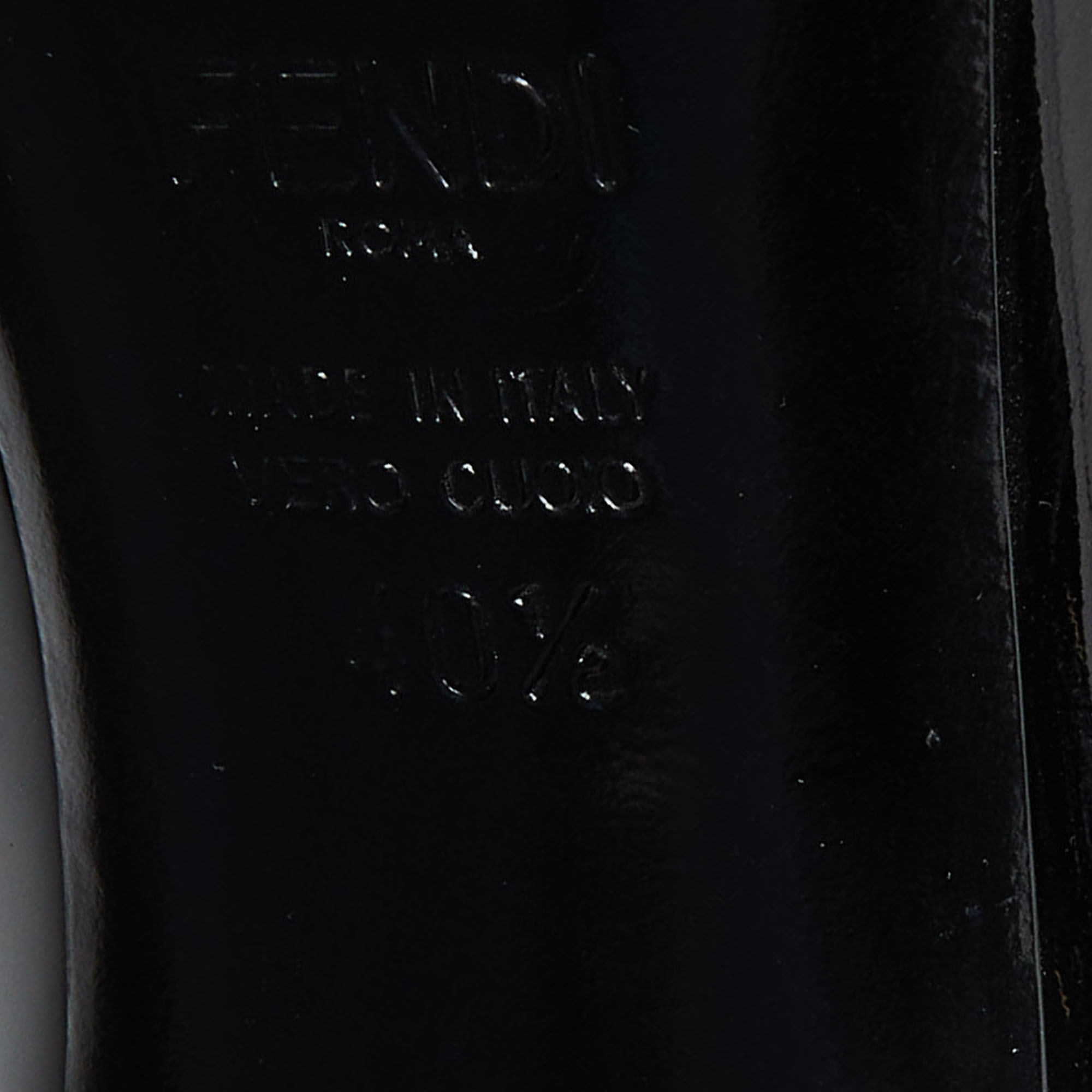 Fendi Black Patent Leather Pumps Size 40.5