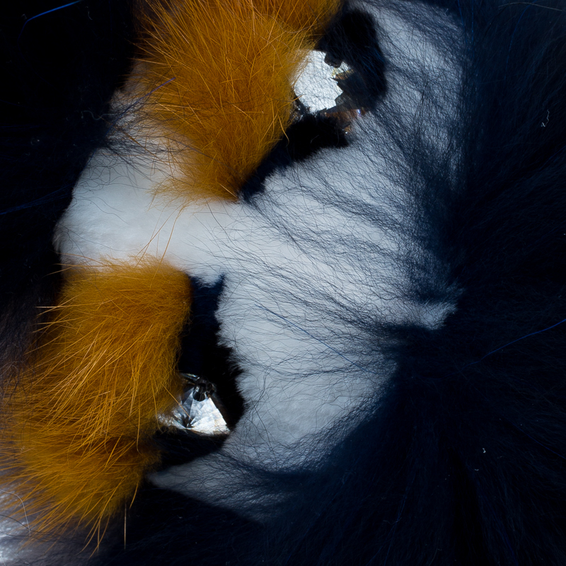 Fendi Multicolor Crystal-Eyed Fur Monster Bag Charm
