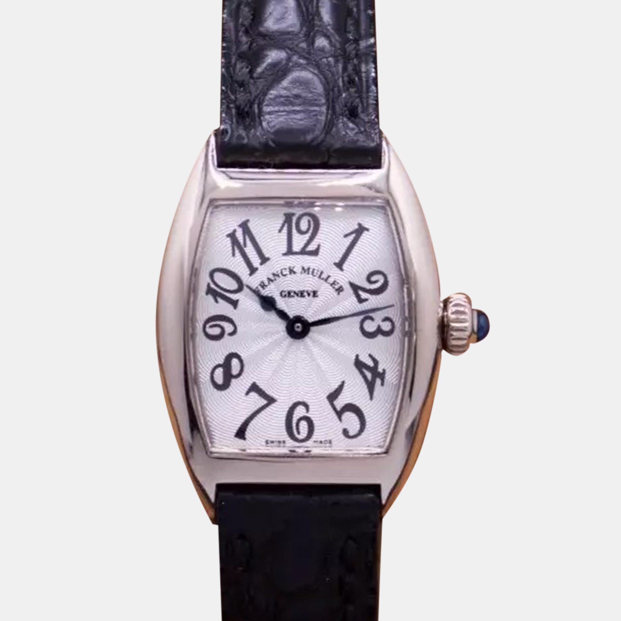 Franck Muller Silver 18k White Gold Curvex 2502QZ Quartz Women's Wristwatch 25 mm
Franck Muller Silver 18k White Gold Curvex 2502QZ Quartz Women's Wristwatch 25 mm