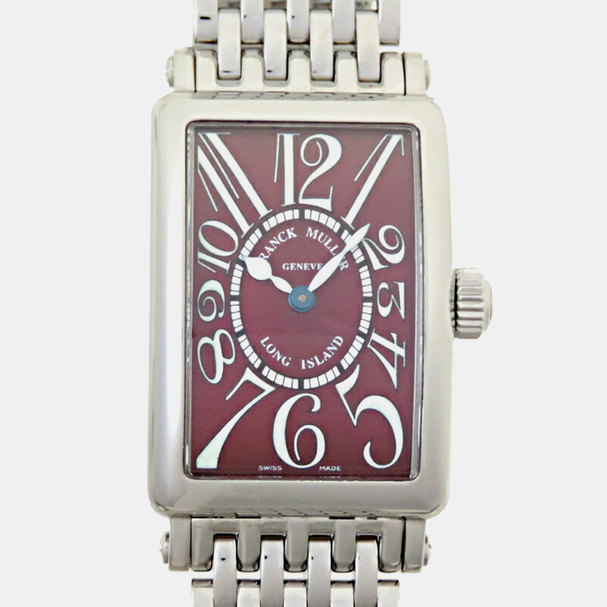 Franck muller red stainless steel long island 902 women's wristwatch 23 mm