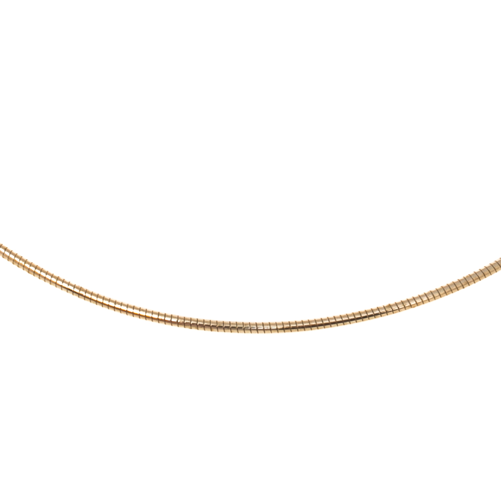 Frey Wille Gold Plated Omega Chain Necklace