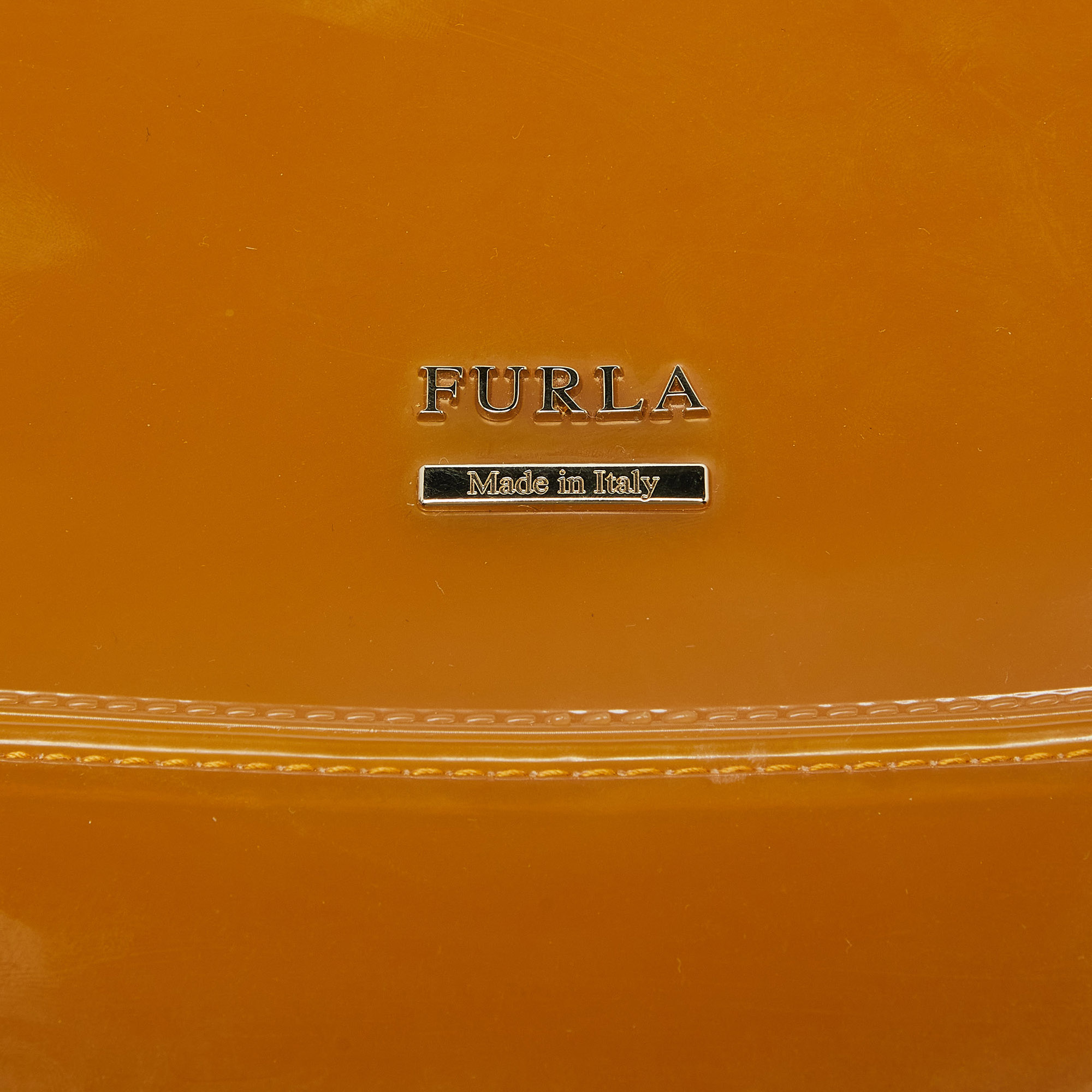 Furla Yellow Rubber Candy Backpack