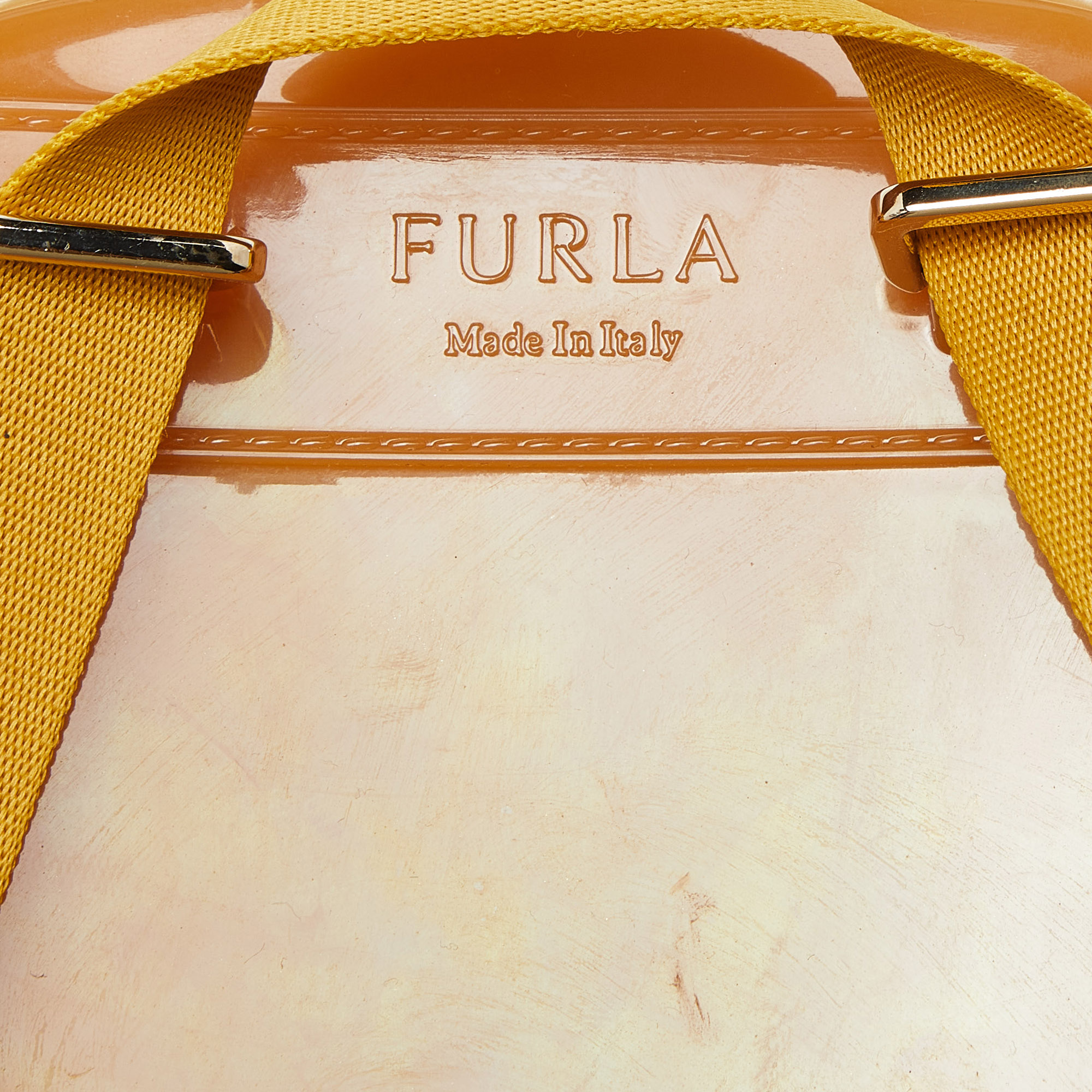 Furla Yellow Rubber Candy Backpack