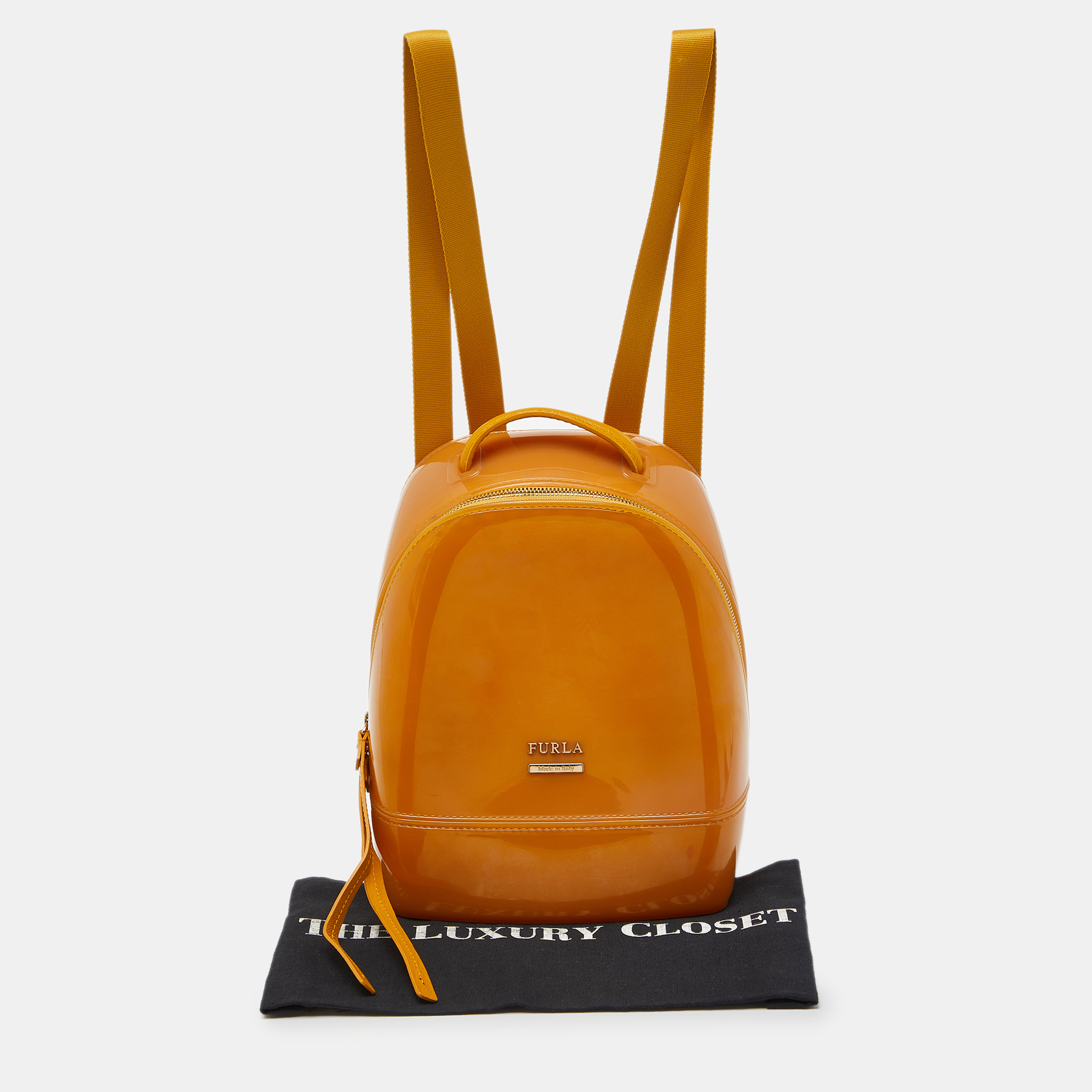 Furla Yellow Rubber Candy Backpack