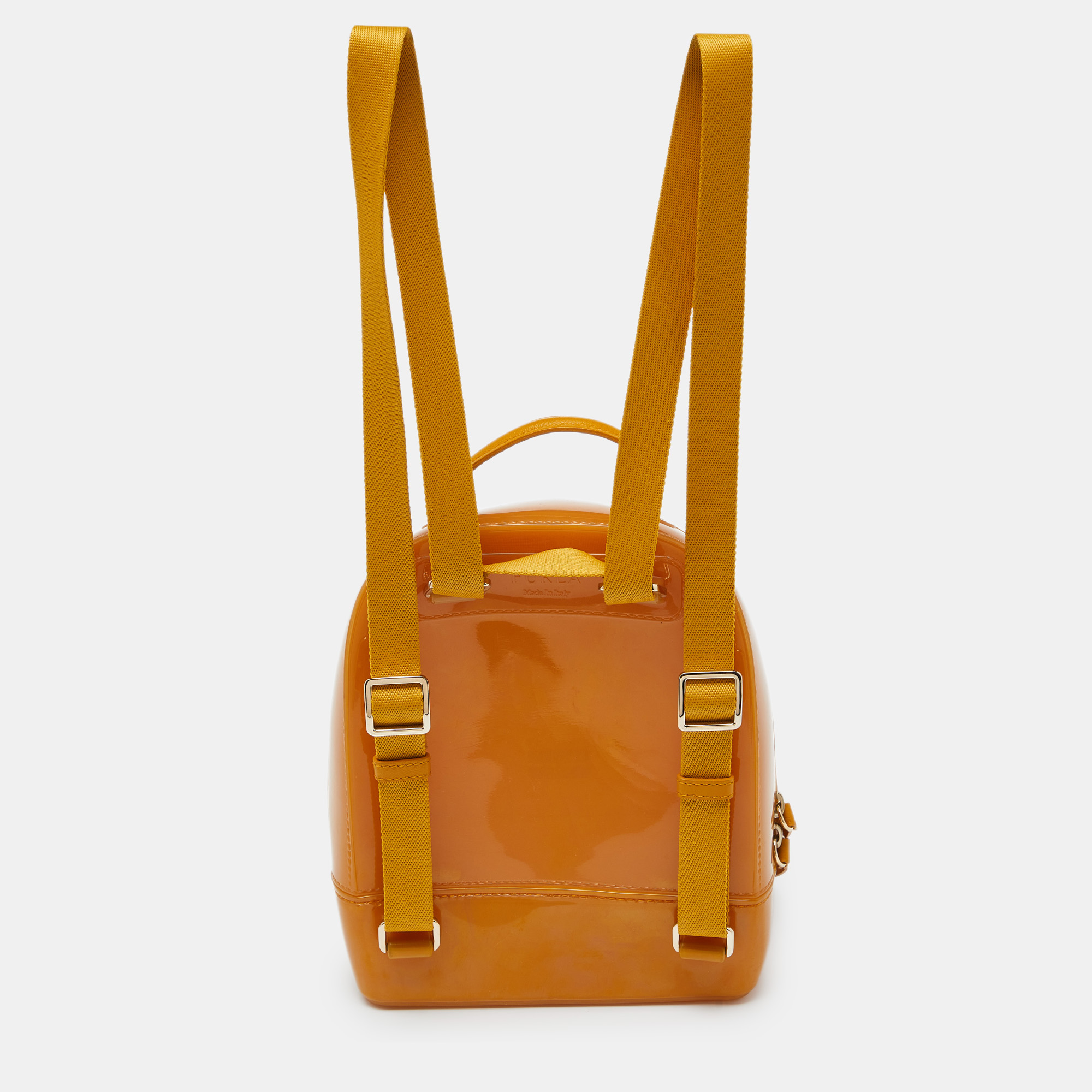 Furla Yellow Rubber Candy Backpack