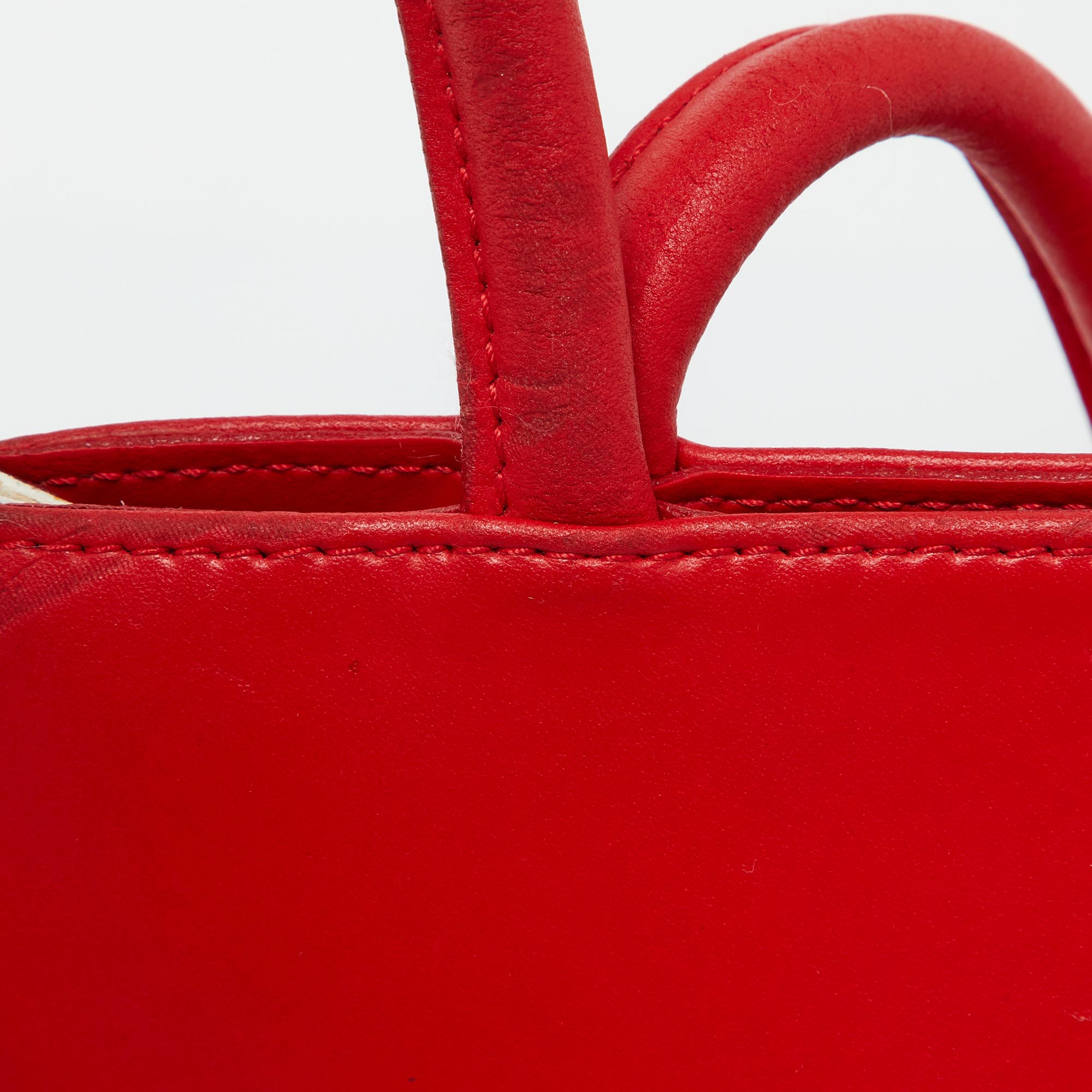 Furla Red Leather Shoulder Bag