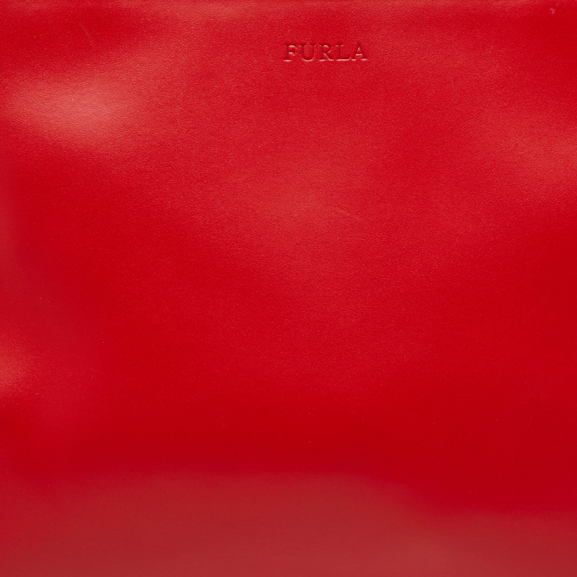 Furla Red Leather Shoulder Bag